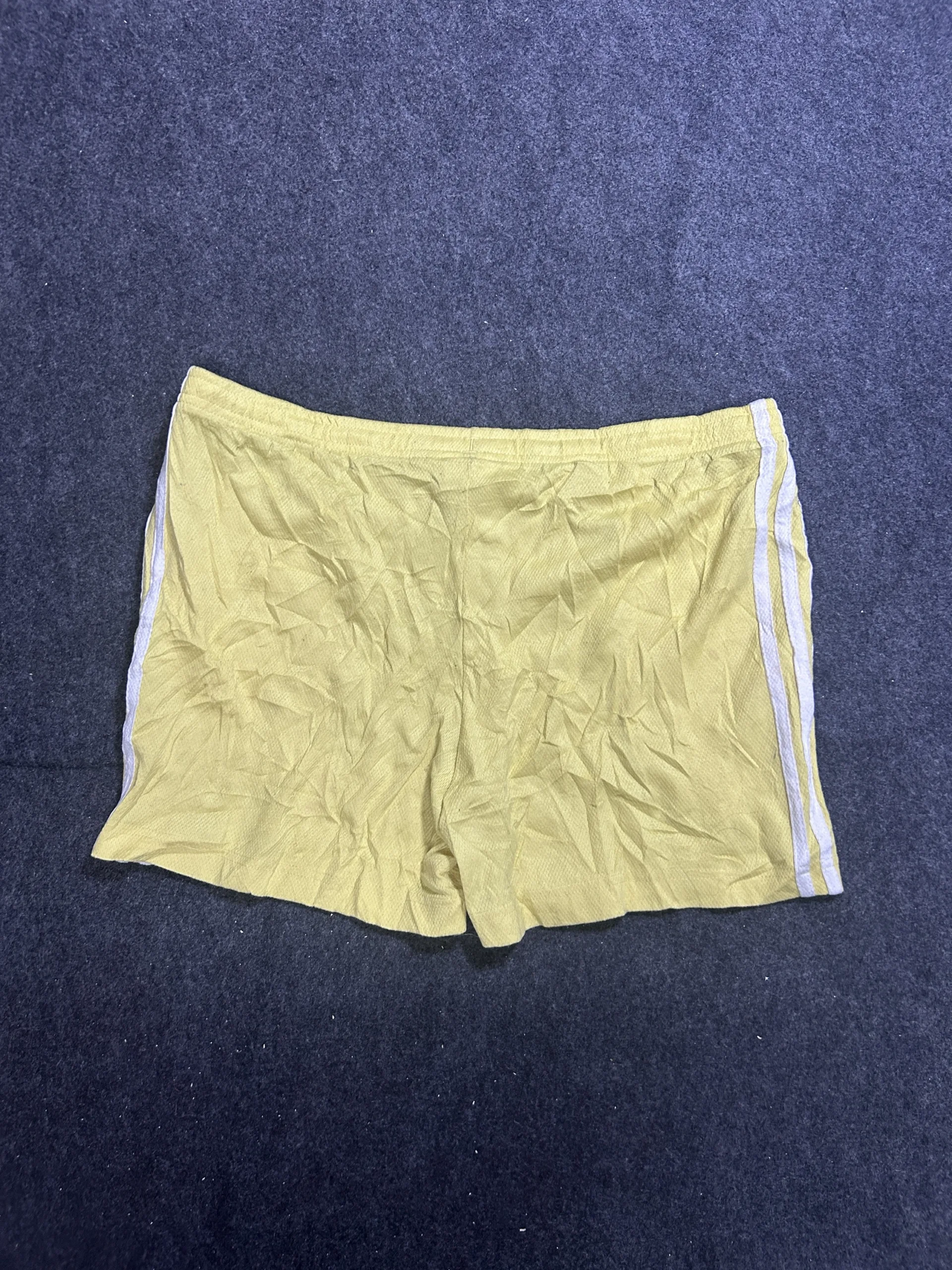Adidas Women’s Yellow 3-Stripes Sports Shorts Casual &Amp; Activewear | L 2 Adidas shorts