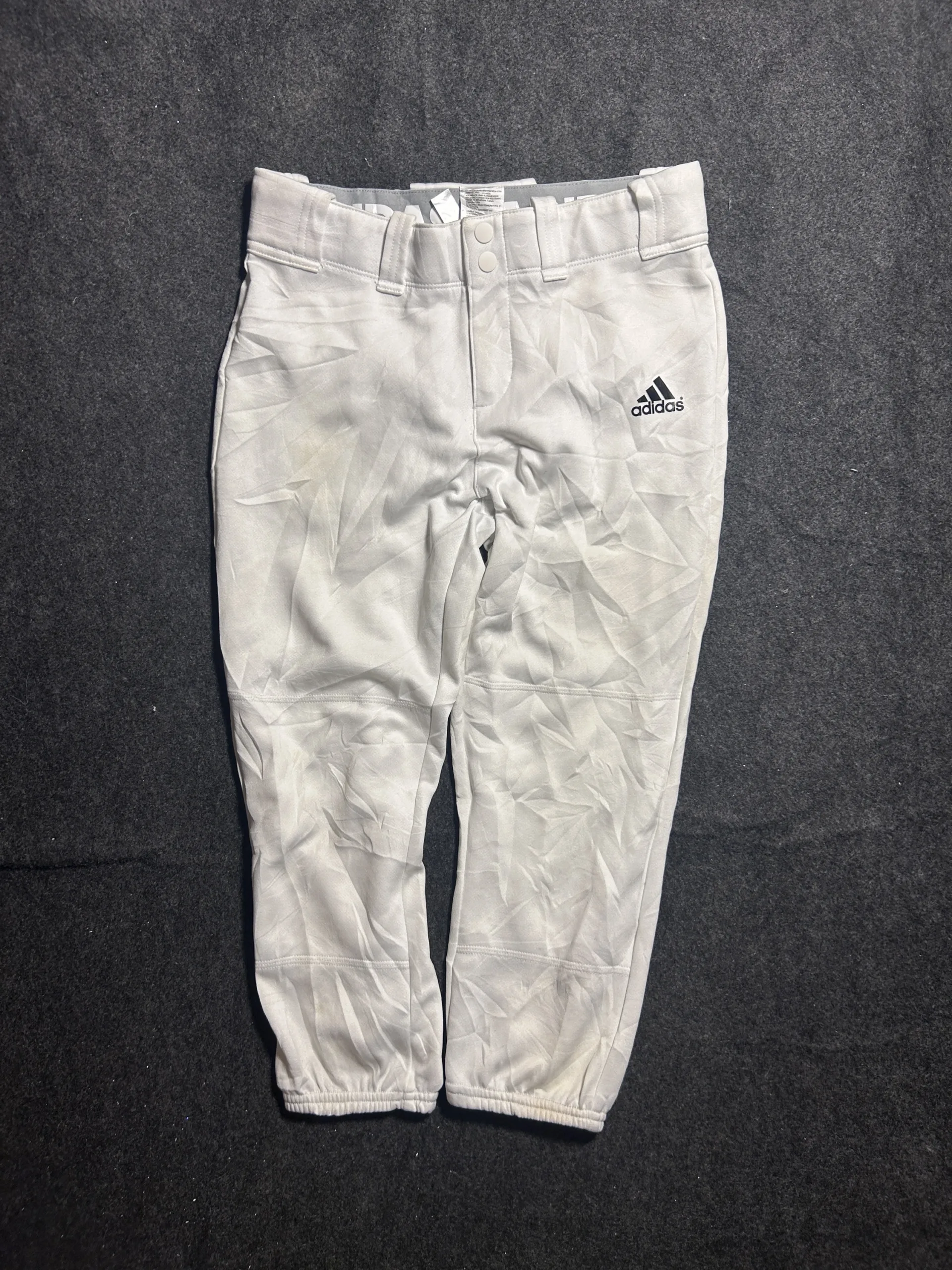 Adidas Aeroready White Sports Pants | Tapered Athletic Wear | Waist 28 2 online thrift store india