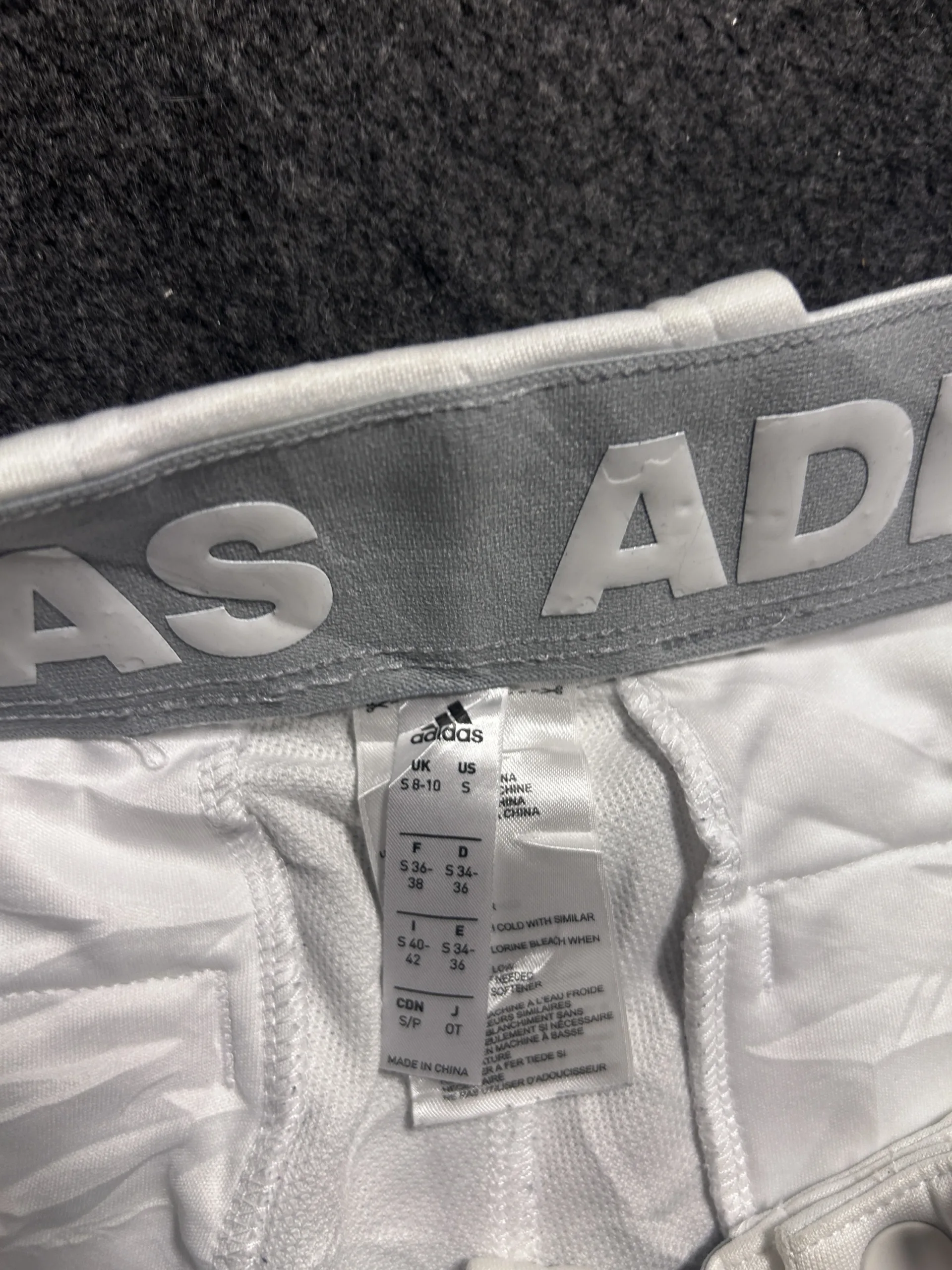 Adidas Aeroready White Sports Pants | Tapered Athletic Wear | Waist 28 4 online thrift store india