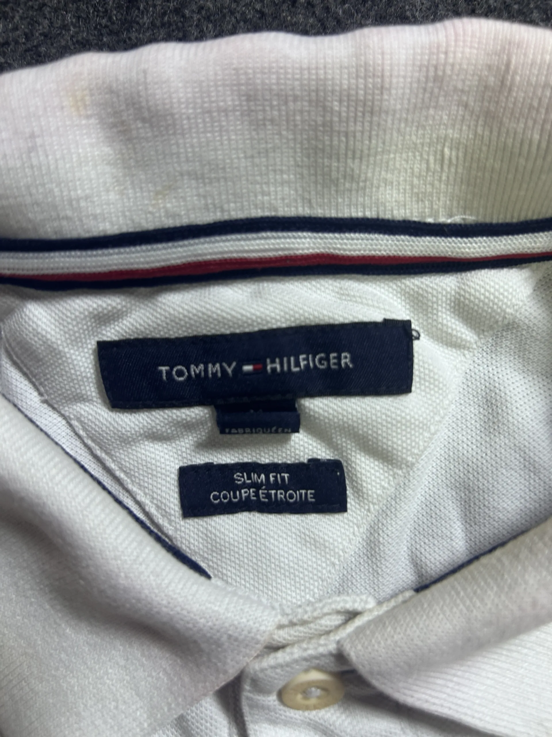 Tommy Hilfiger Slim Fit White Polo Shirt – 3 thrift polo shirts india
