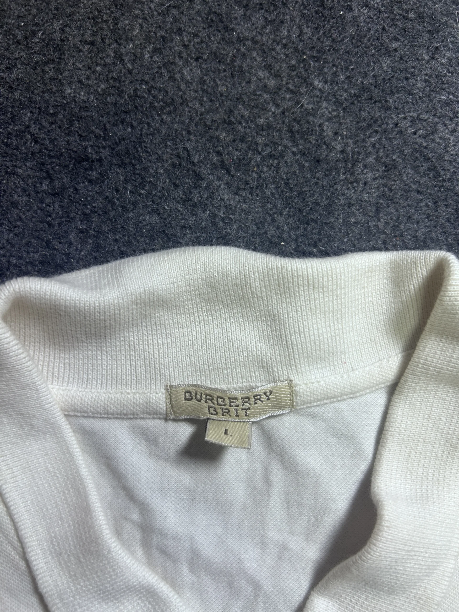 Burberry Brit White 100% Cotton Polo Shirt – Equestrian Knight Logo | S 3 thrift polo shirts india