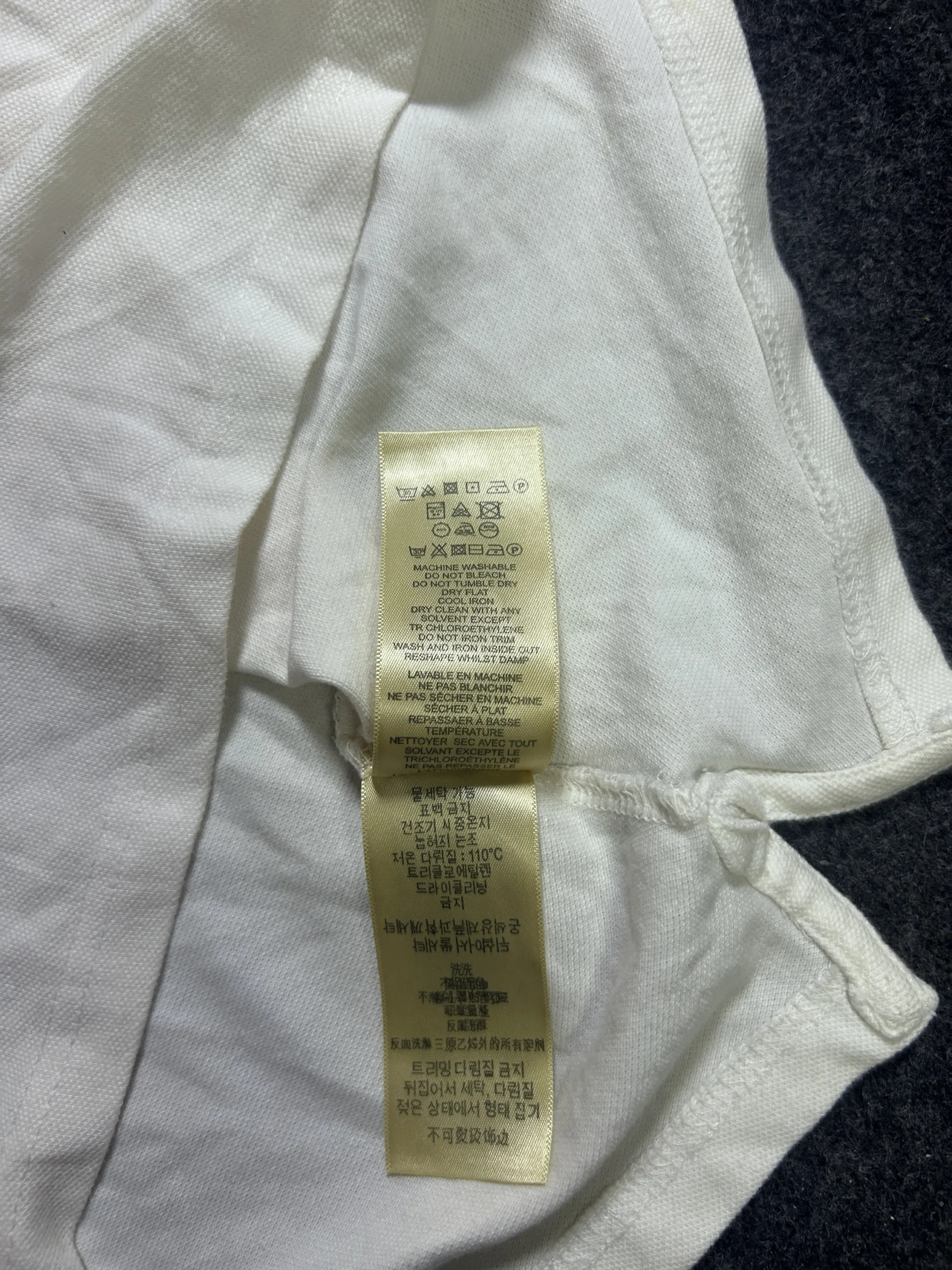 Burberry Brit White 100% Cotton Polo Shirt – Equestrian Knight Logo | S 7 thrift polo shirts india