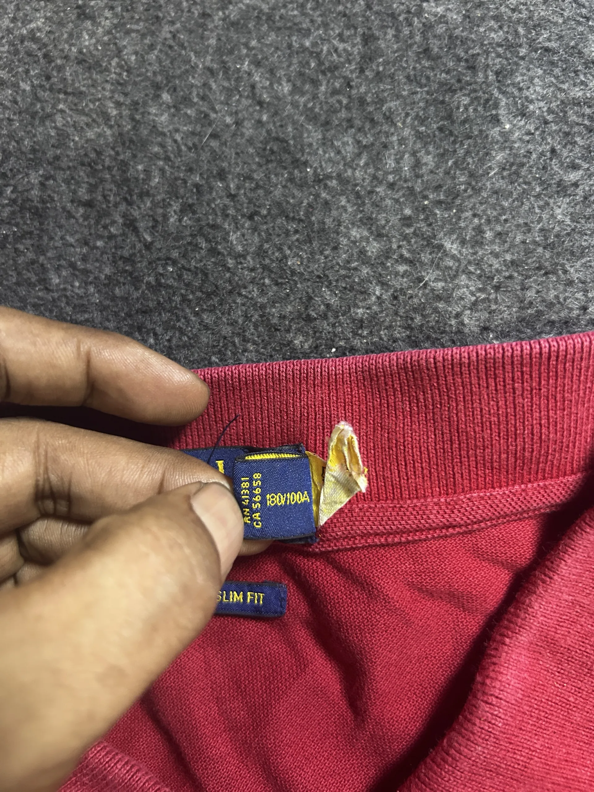 Polo Ralph Lauren Custom Slim Fit Red Polo T-Shirt | L /Xl 4 thrift polo shirts india