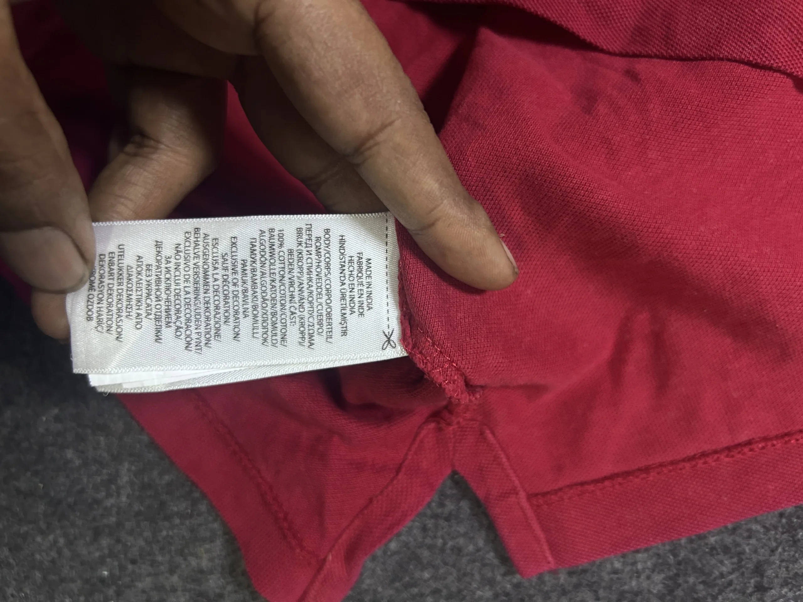 Polo Ralph Lauren Custom Slim Fit Red Polo T-Shirt | L /Xl 6 thrift polo shirts india