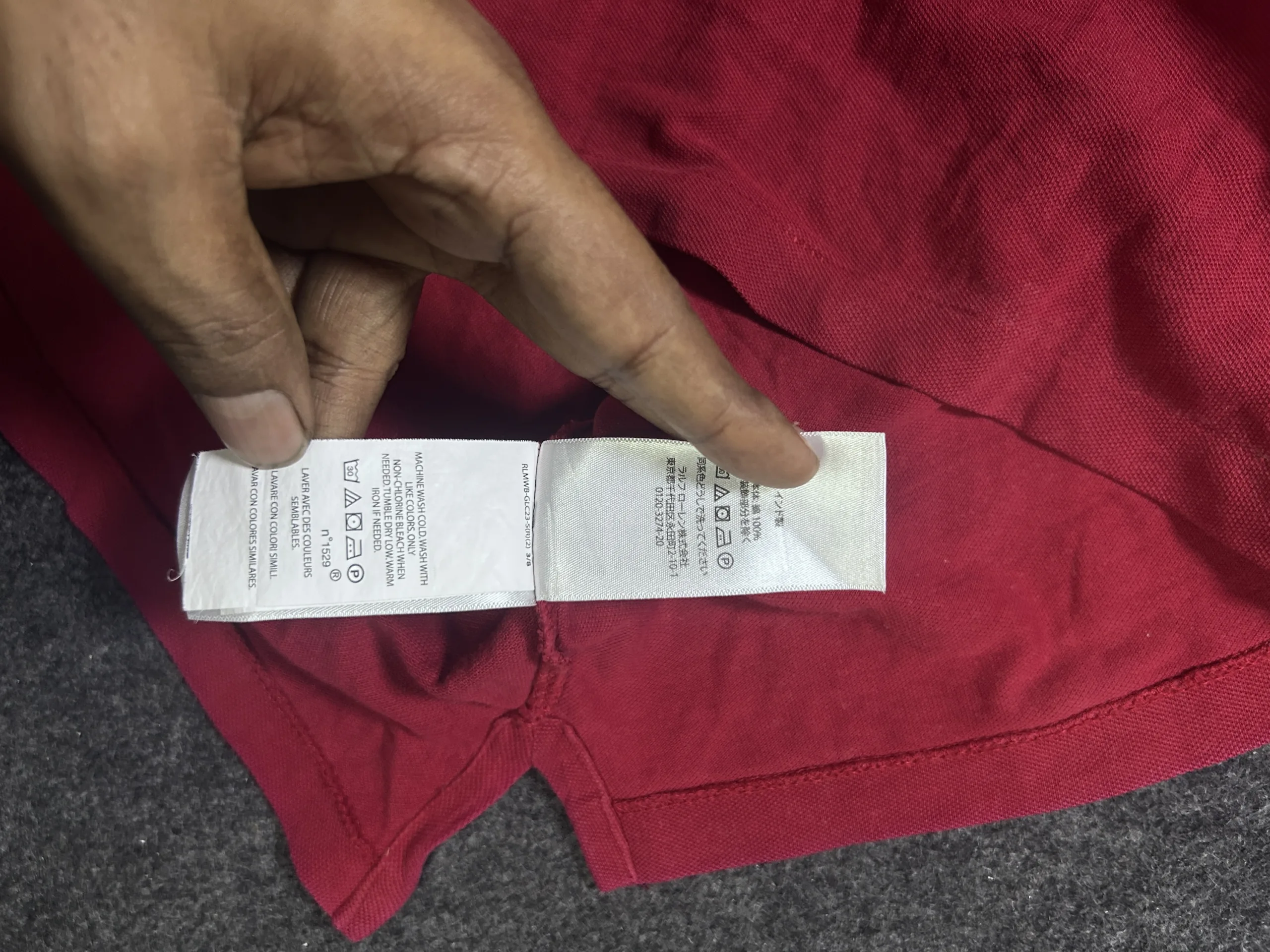 Polo Ralph Lauren Custom Slim Fit Red Polo T-Shirt | L /Xl 8 thrift polo shirts india