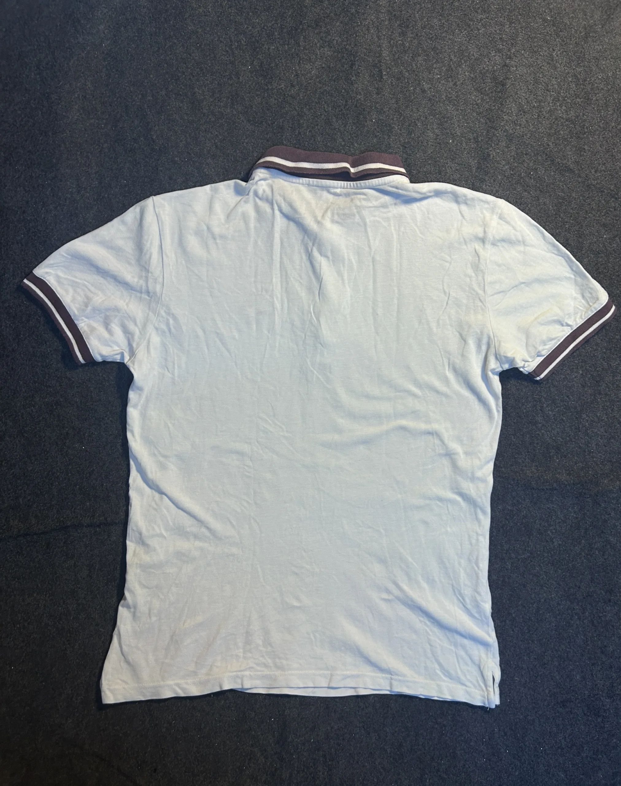 Burberry London England Vintage White Polo Shirt 100% Cotton | Men’s 44 2 thrift polo shirts india