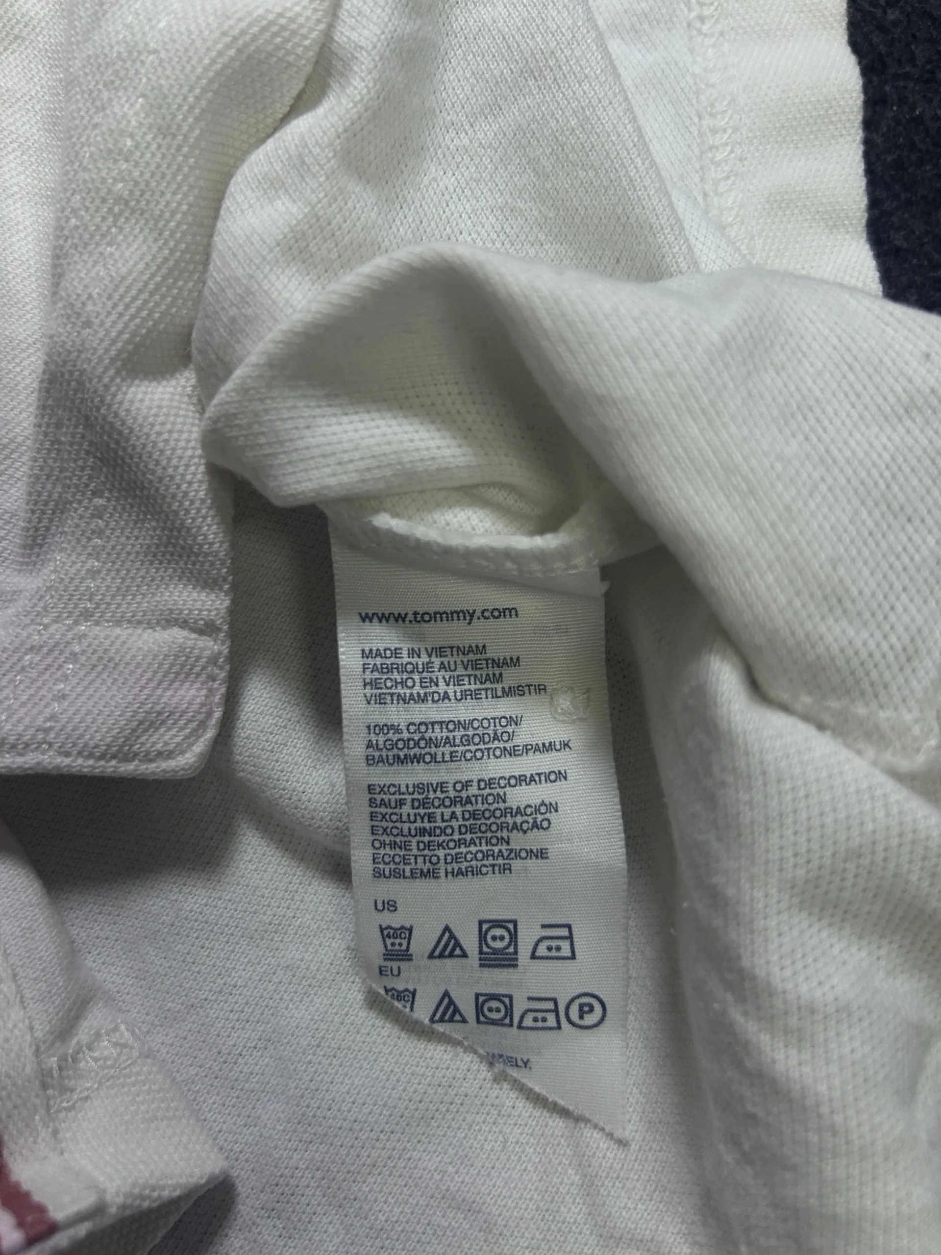 Tommy Hilfiger Denim White Polo Shirt | M 5 thrift polo shirts india