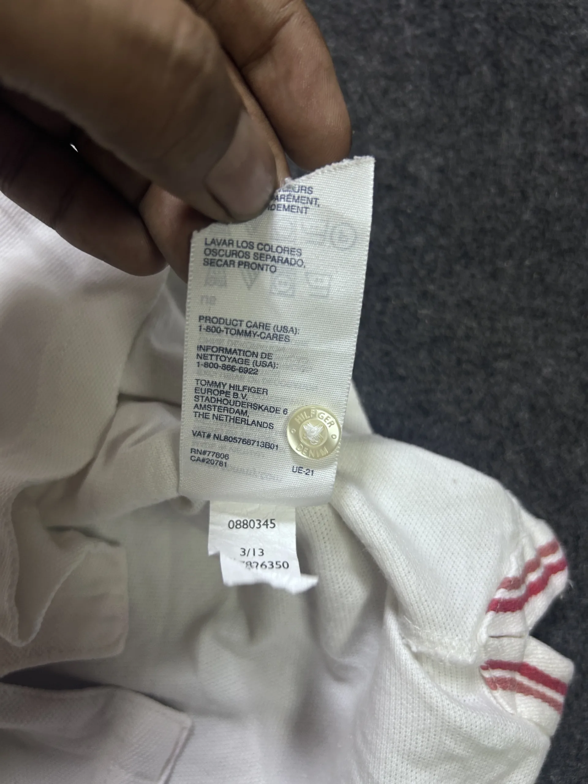 Tommy Hilfiger Denim White Polo Shirt | M 4 thrift polo shirts india