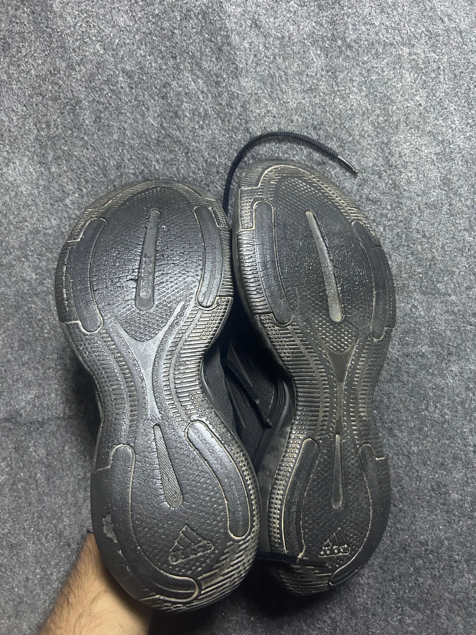 Adidas Bounce Running Shoes – Triple Black 5 Adidas running shoes