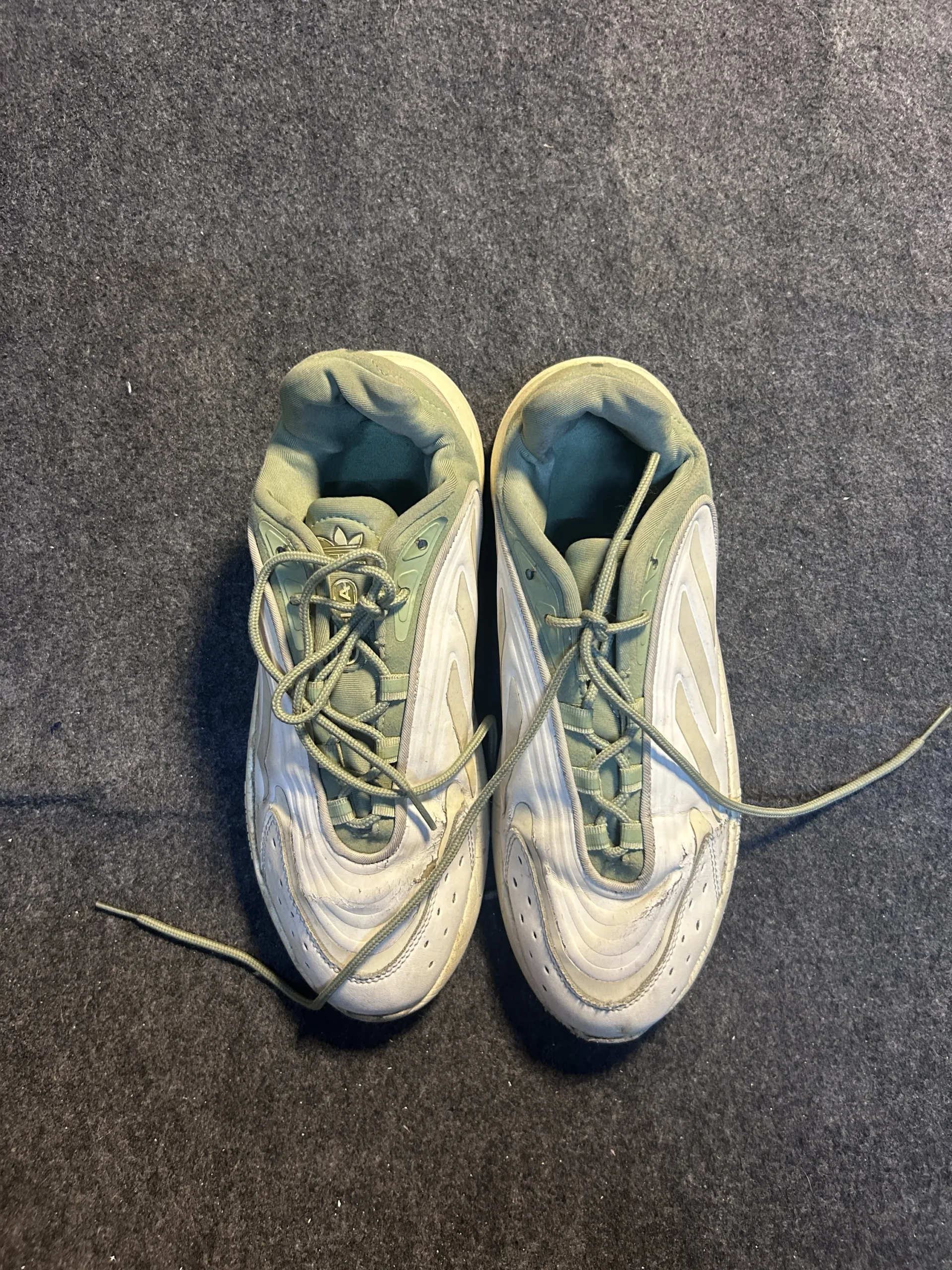 Adidas Ozelia Gy9977 White Green Sneakers Uk10 6 Adidas sneakers