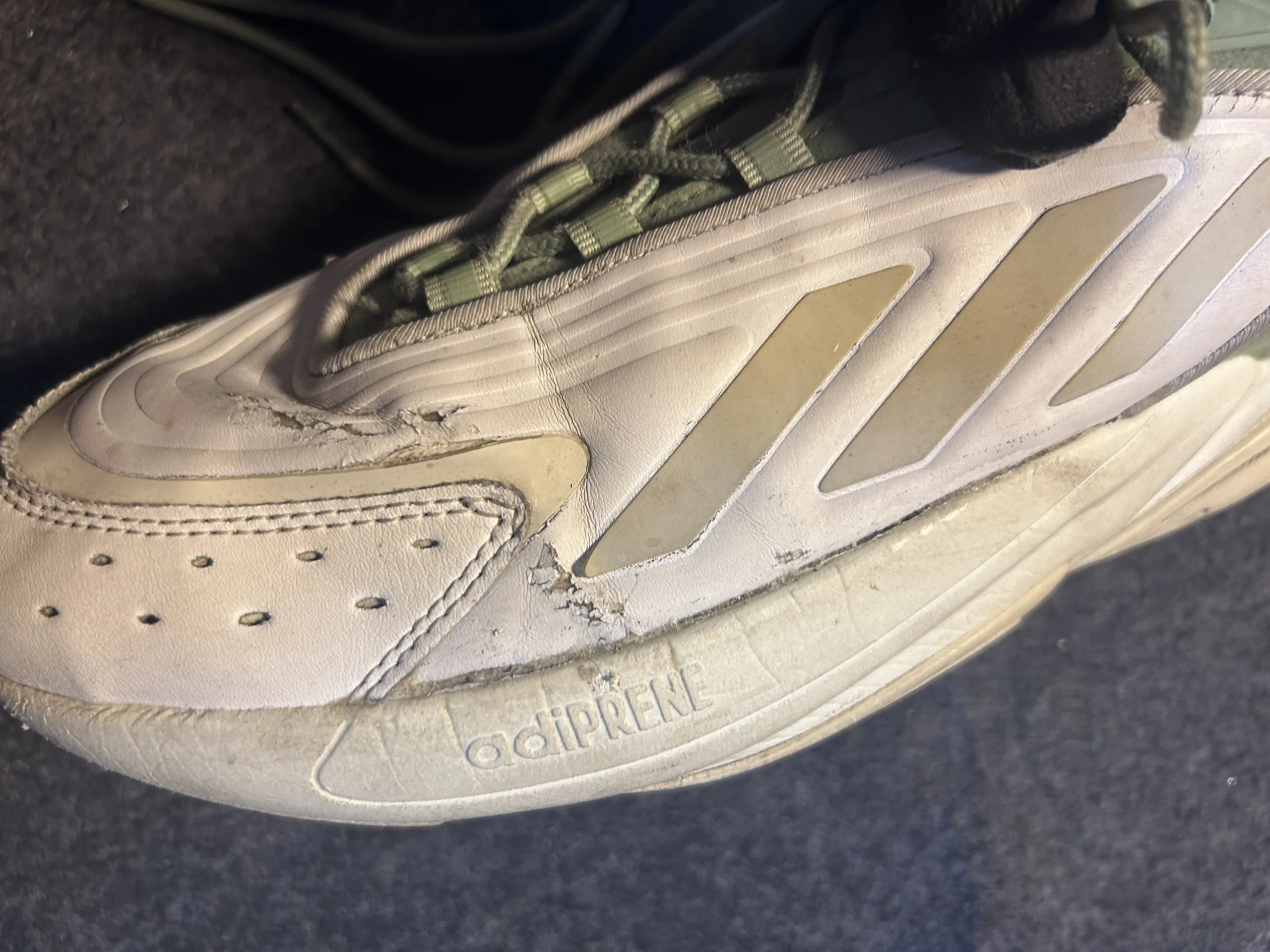 Adidas Ozelia Gy9977 White Green Sneakers Uk10 7 Adidas sneakers