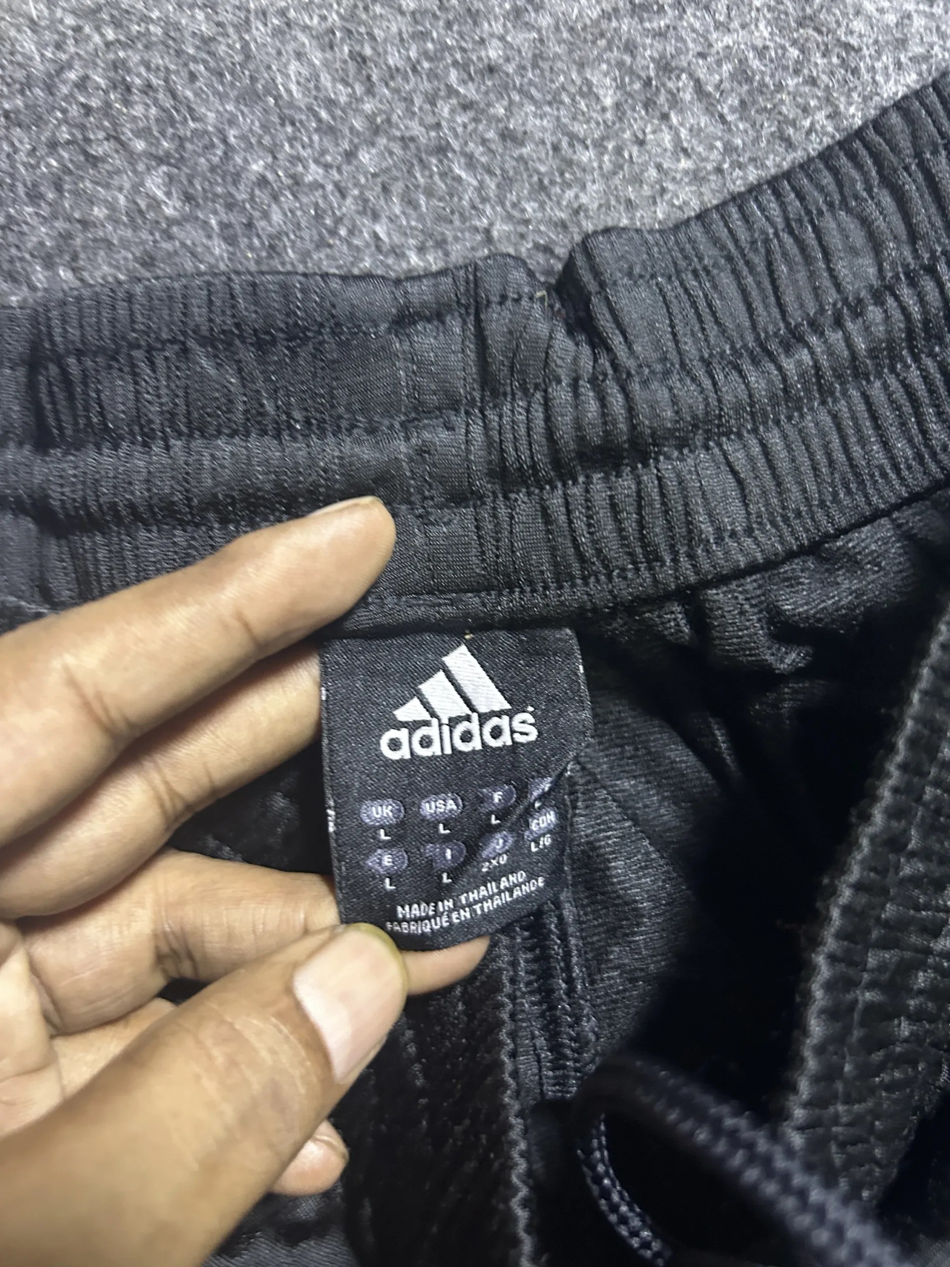 Adidas Baggy Track Pants Black With 3-Stripes | M/L 5 Adidas track pants