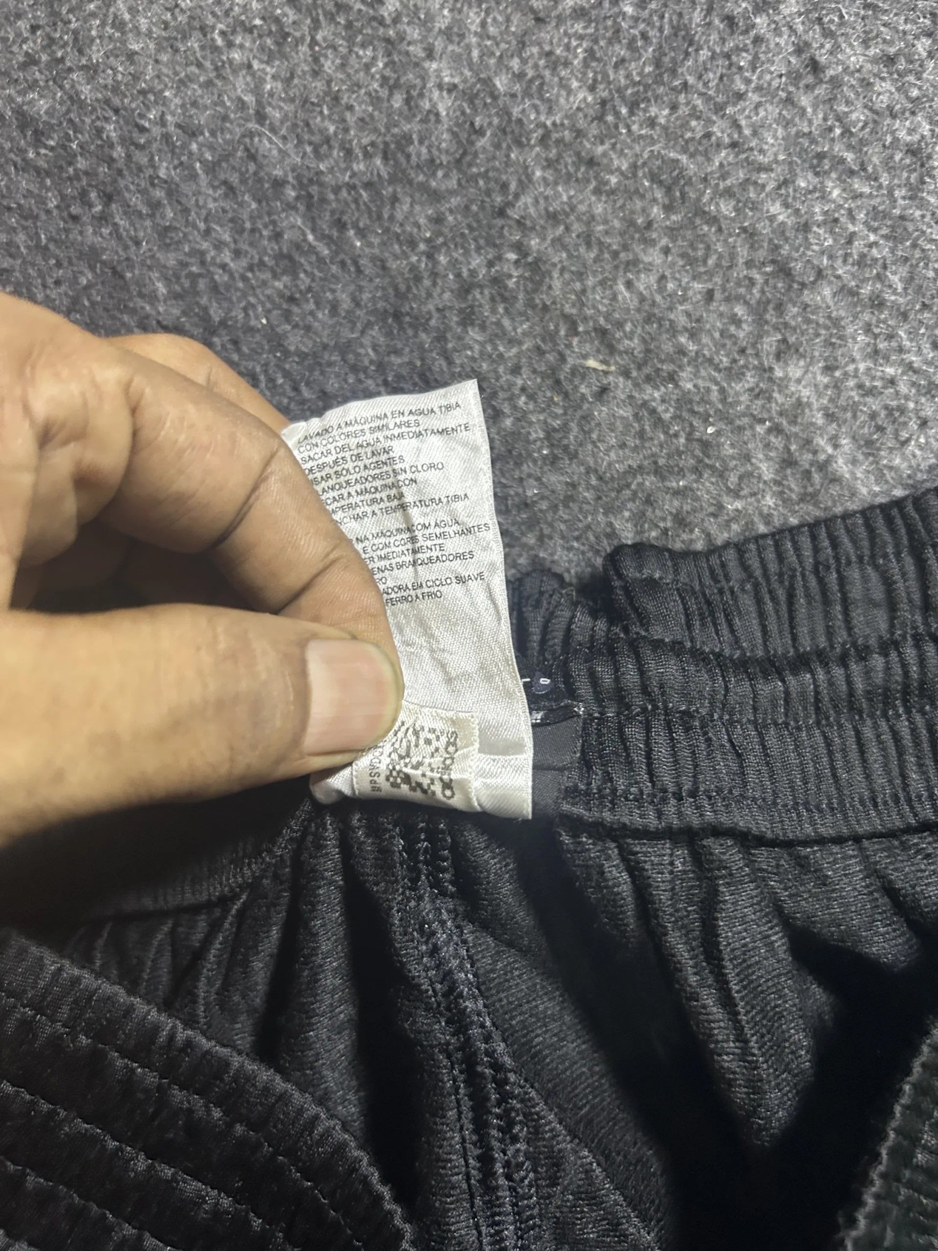 Adidas Baggy Track Pants Black With 3-Stripes | M/L 6 Adidas track pants