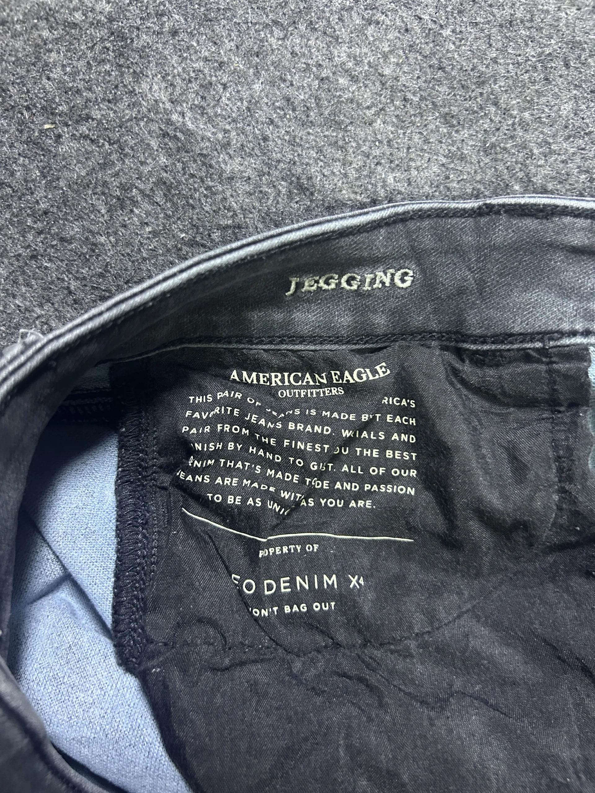 American Eagle Outfitters Black Slim Fit Stretch Jeans X-Long | Size 10 6 thrift jeans india
