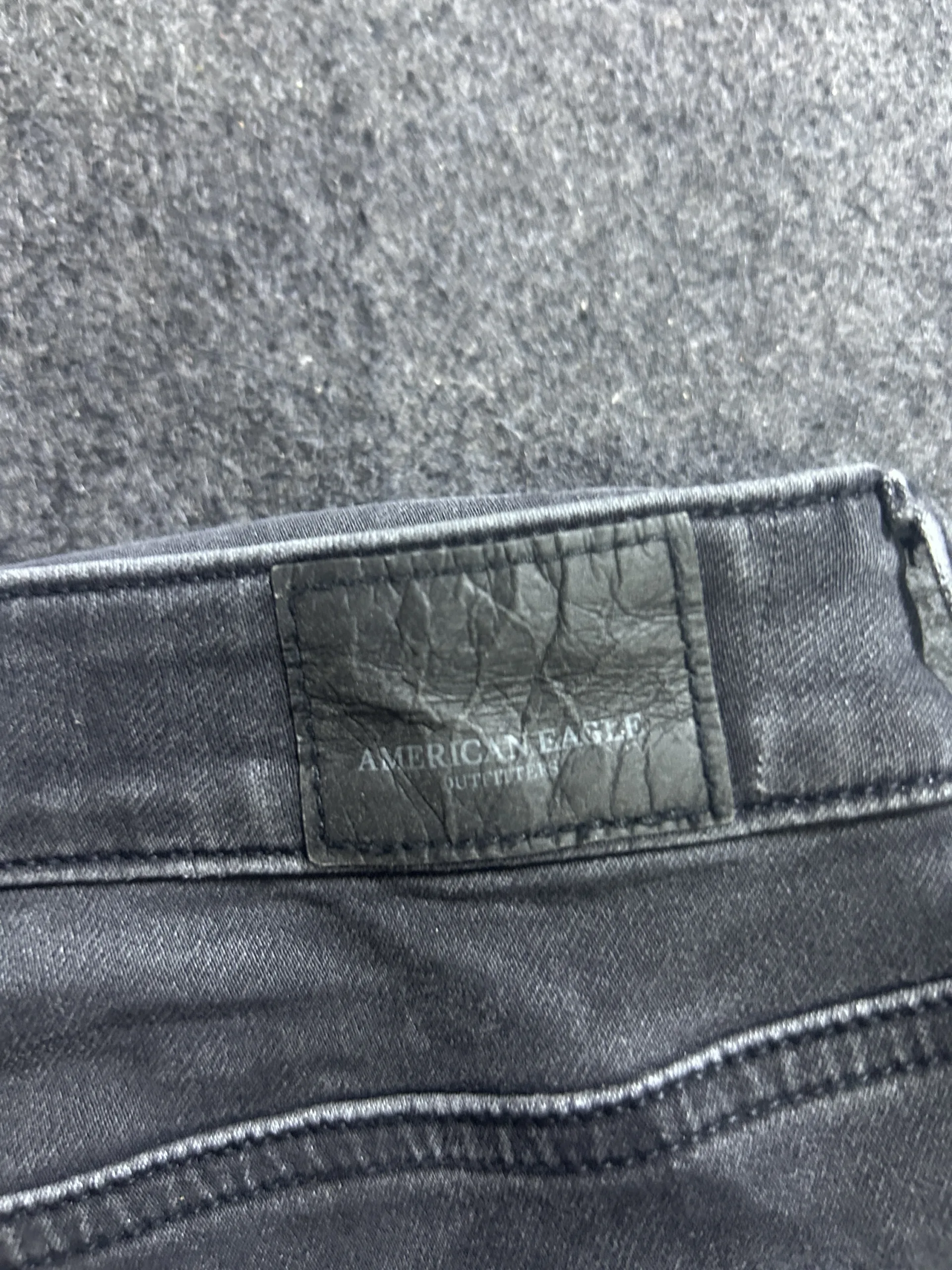 American Eagle Outfitters Black Slim Fit Stretch Jeans X-Long | Size 10 4 thrift jeans india