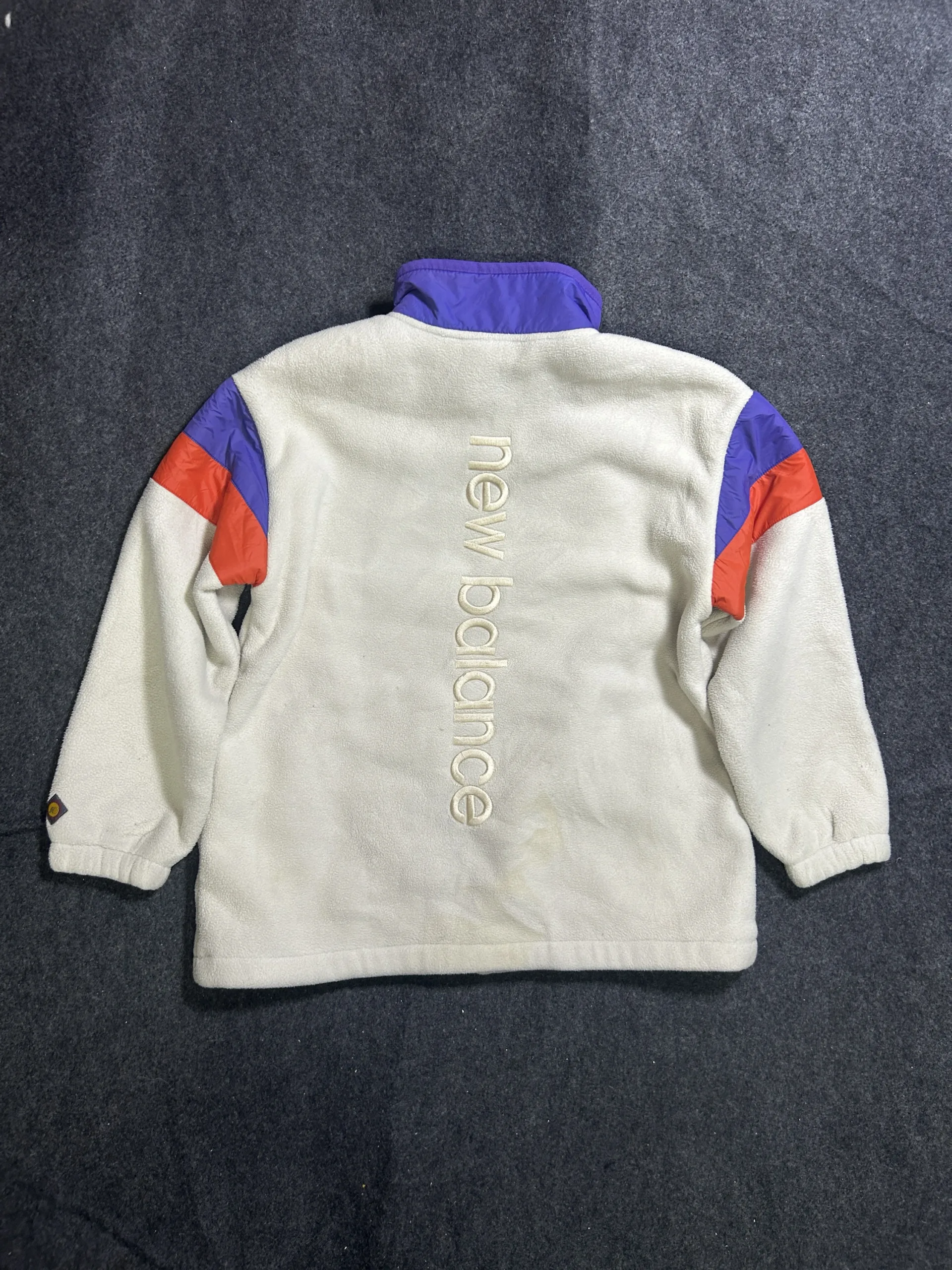New Balance Fleece Jacket Purple Red White Colorblock | S 2 New Balance fleece jackets