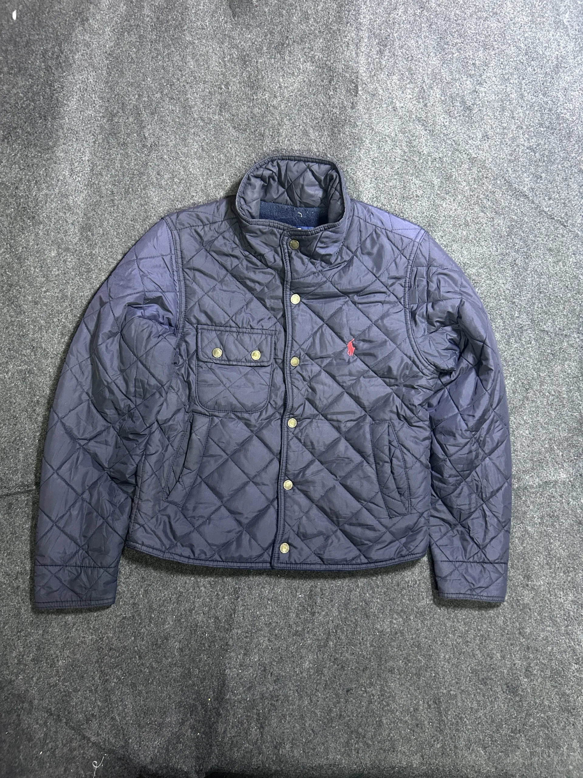 Polo Ralph Lauren Quilted Jacket Navy Blue | S 1 thrift jackets india