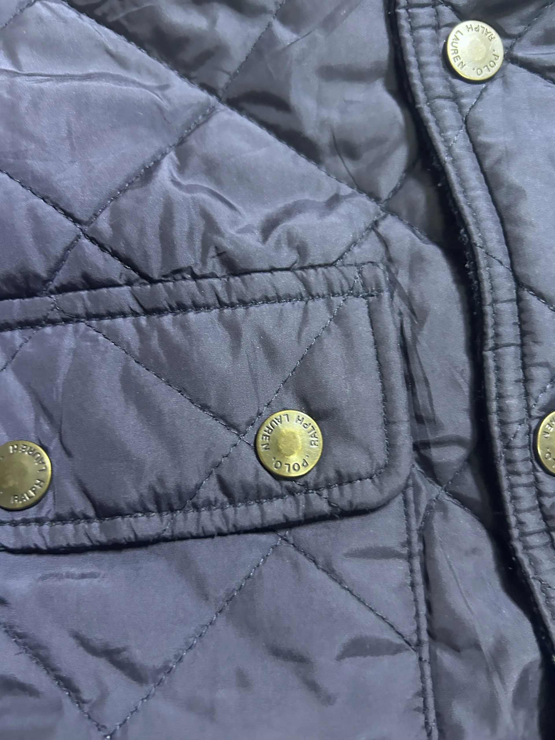 Polo Ralph Lauren Quilted Jacket Navy Blue | S 4 thrift jackets india