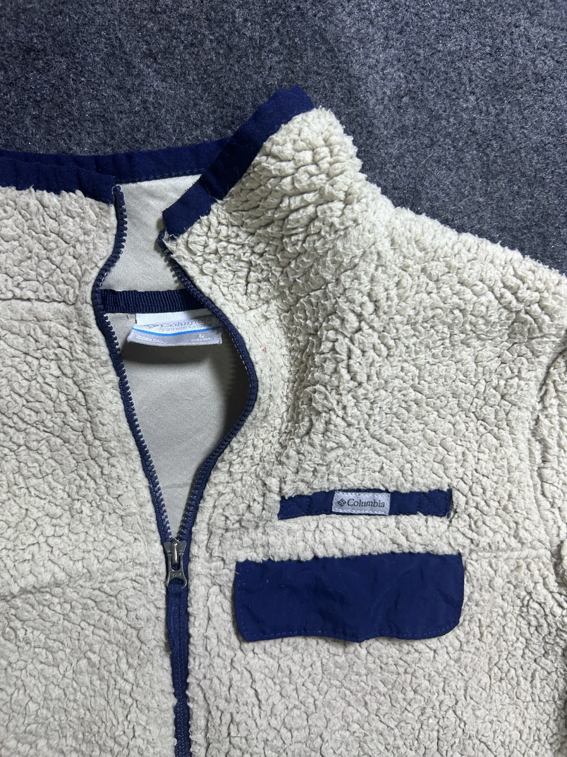 Columbia Sherpa Fleece Jacket Cream White | S 3 Columbia fleece jackets