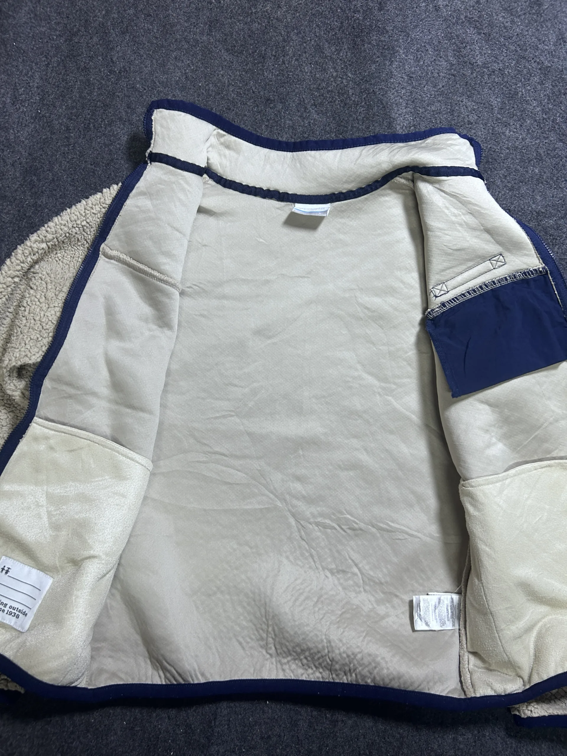 Columbia Sherpa Fleece Jacket Cream White | S 4 Columbia fleece jackets