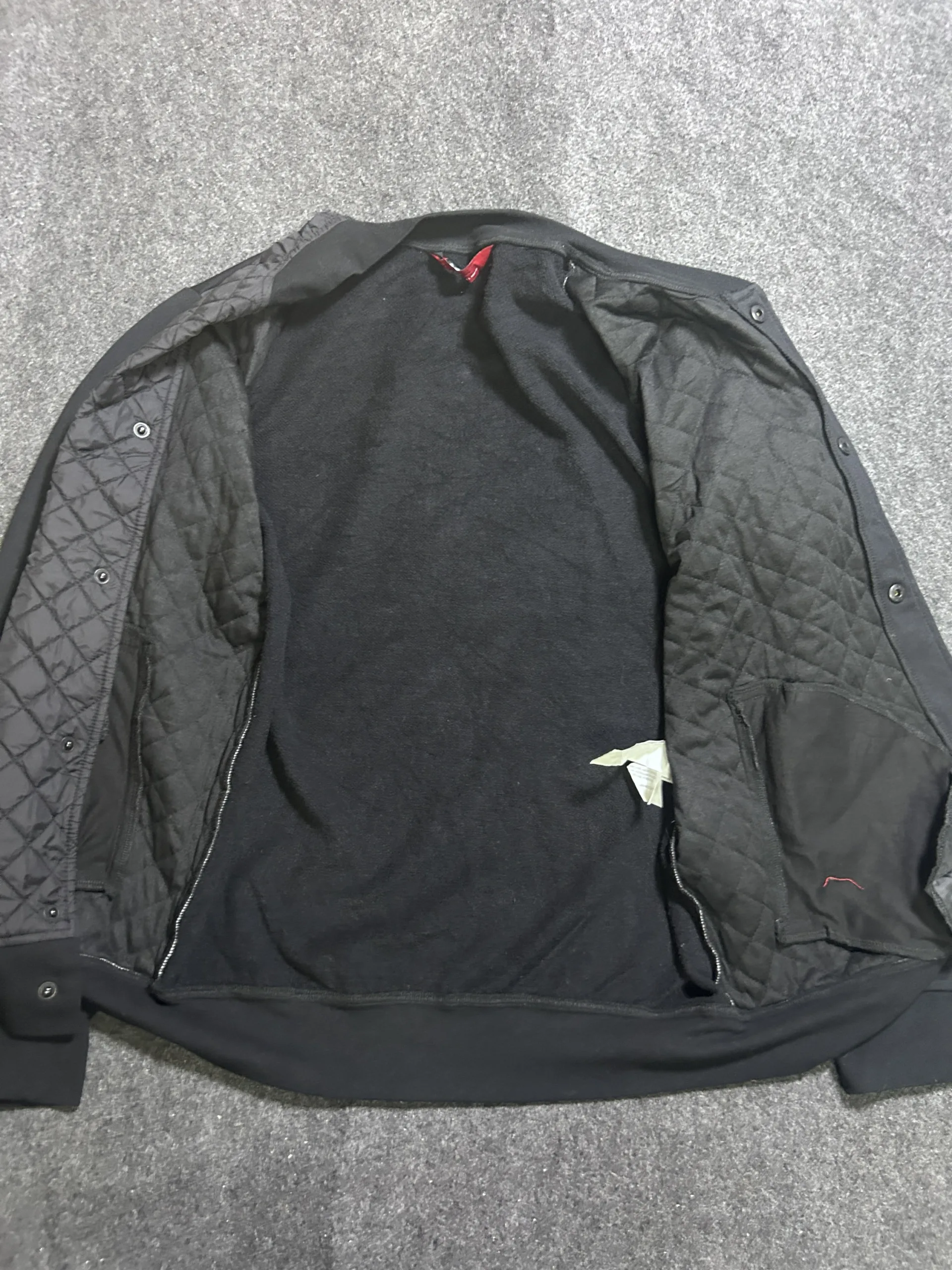 Zara Man Black Quilted Bomber Jacket – Size L 5 thrift jackets india