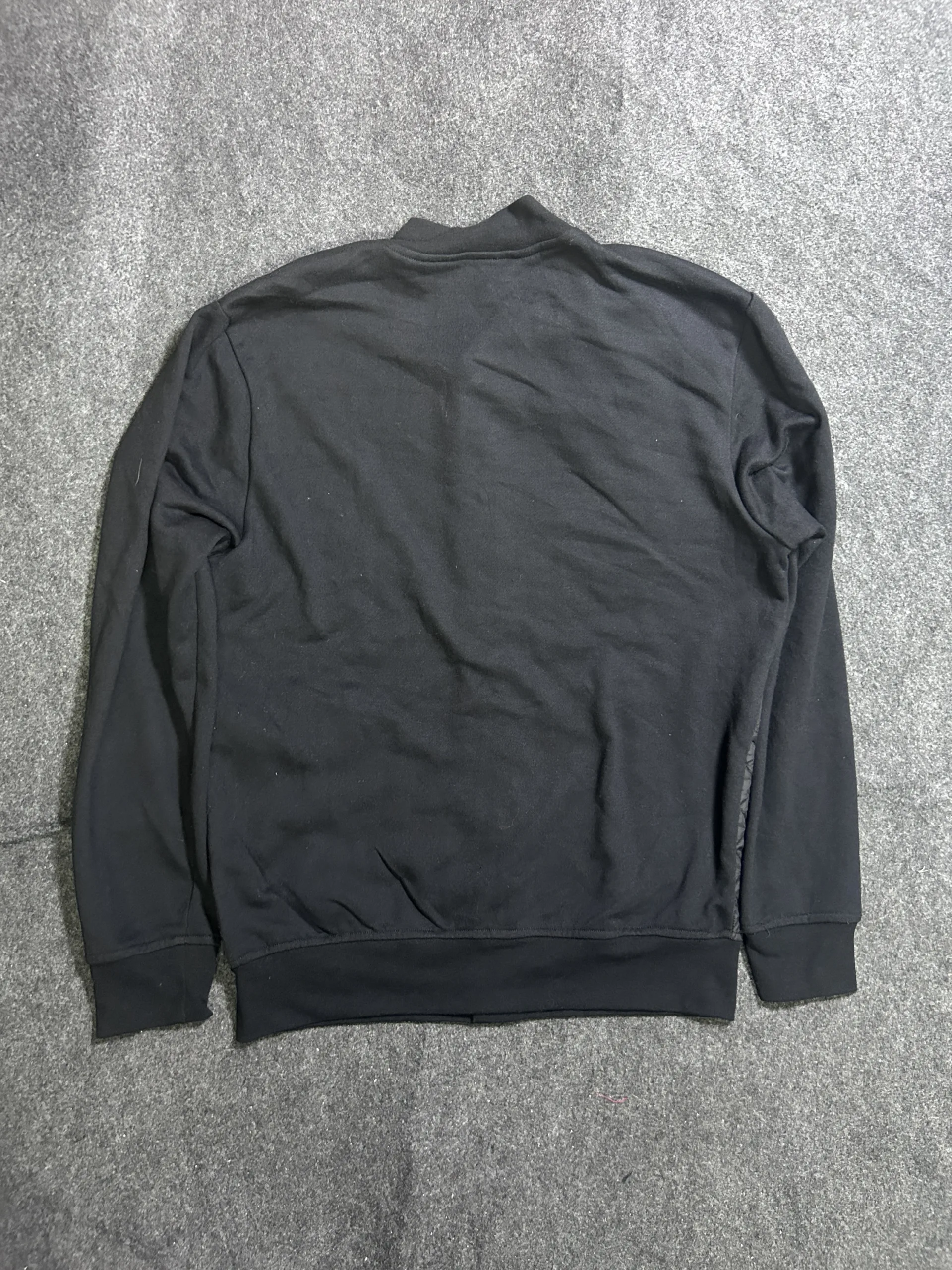 Zara Man Black Quilted Bomber Jacket – Size L 2 thrift jackets india