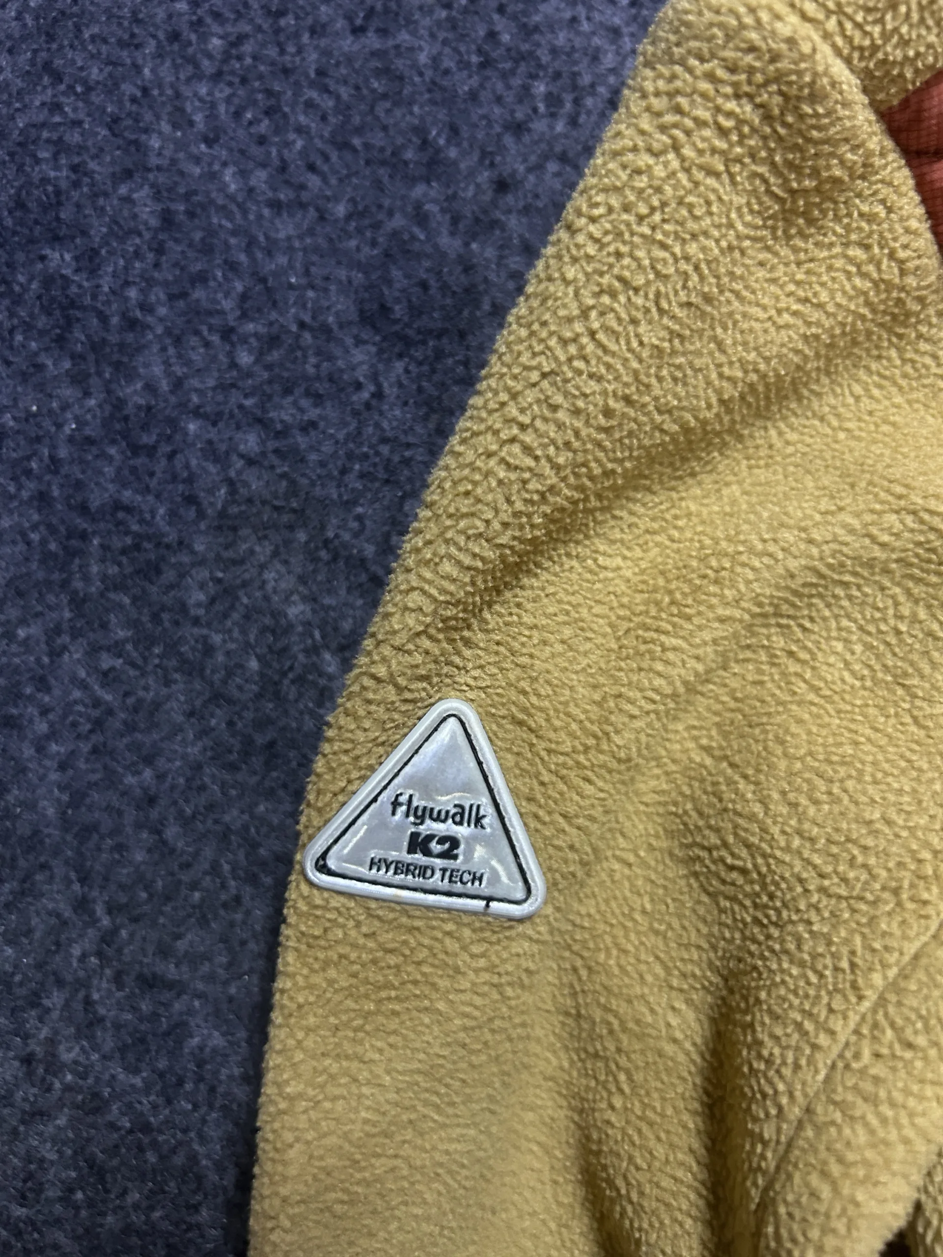 K2 Flywalk Hybrid Tech Hooded Fleece &Amp; Quilted Outdoor Jacket Size M 5 thrift fleece jackets india