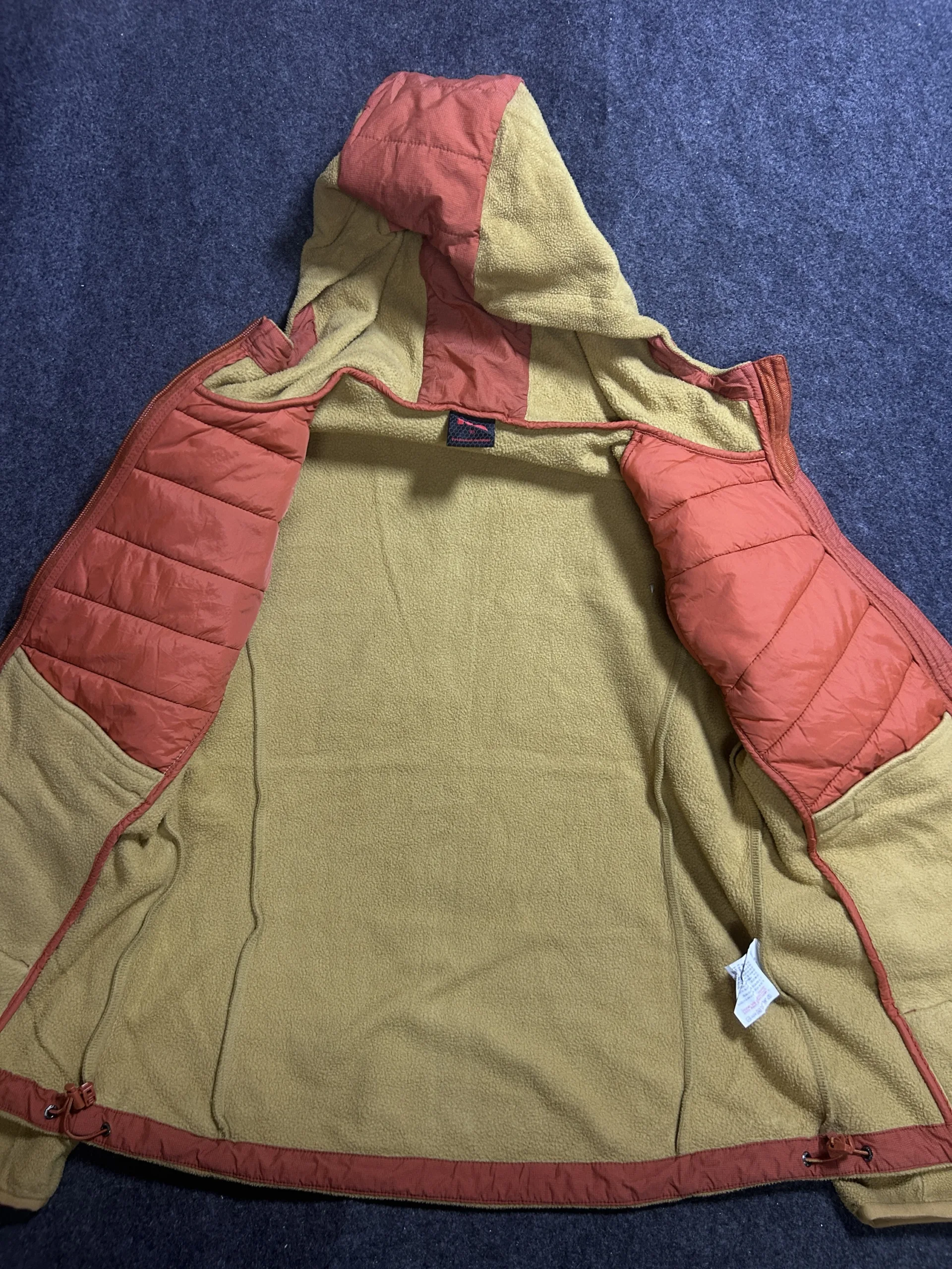 K2 Flywalk Hybrid Tech Hooded Fleece &Amp; Quilted Outdoor Jacket Size M 4 thrift fleece jackets india