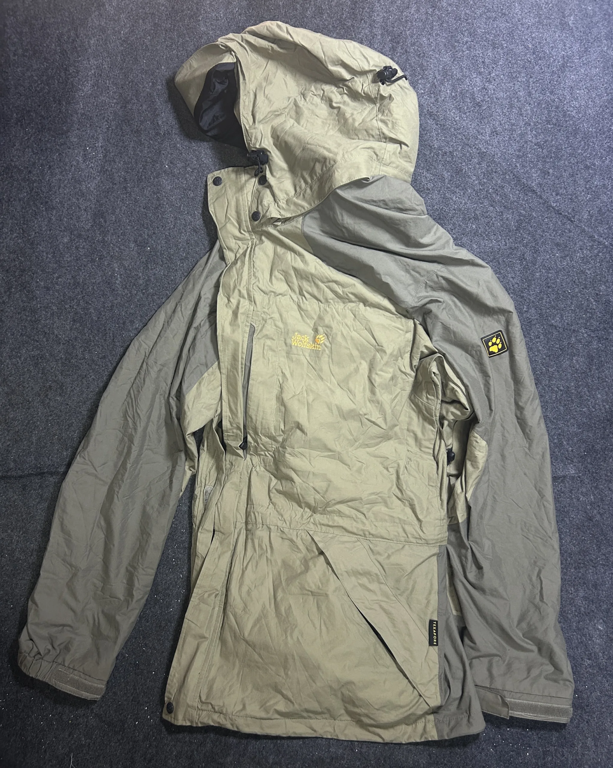 Jack Wolfskin Texapore Waterproof 3Xl Outdoor Hiking Jacket | Hooded Windproof Shell 1 thrift jackets india