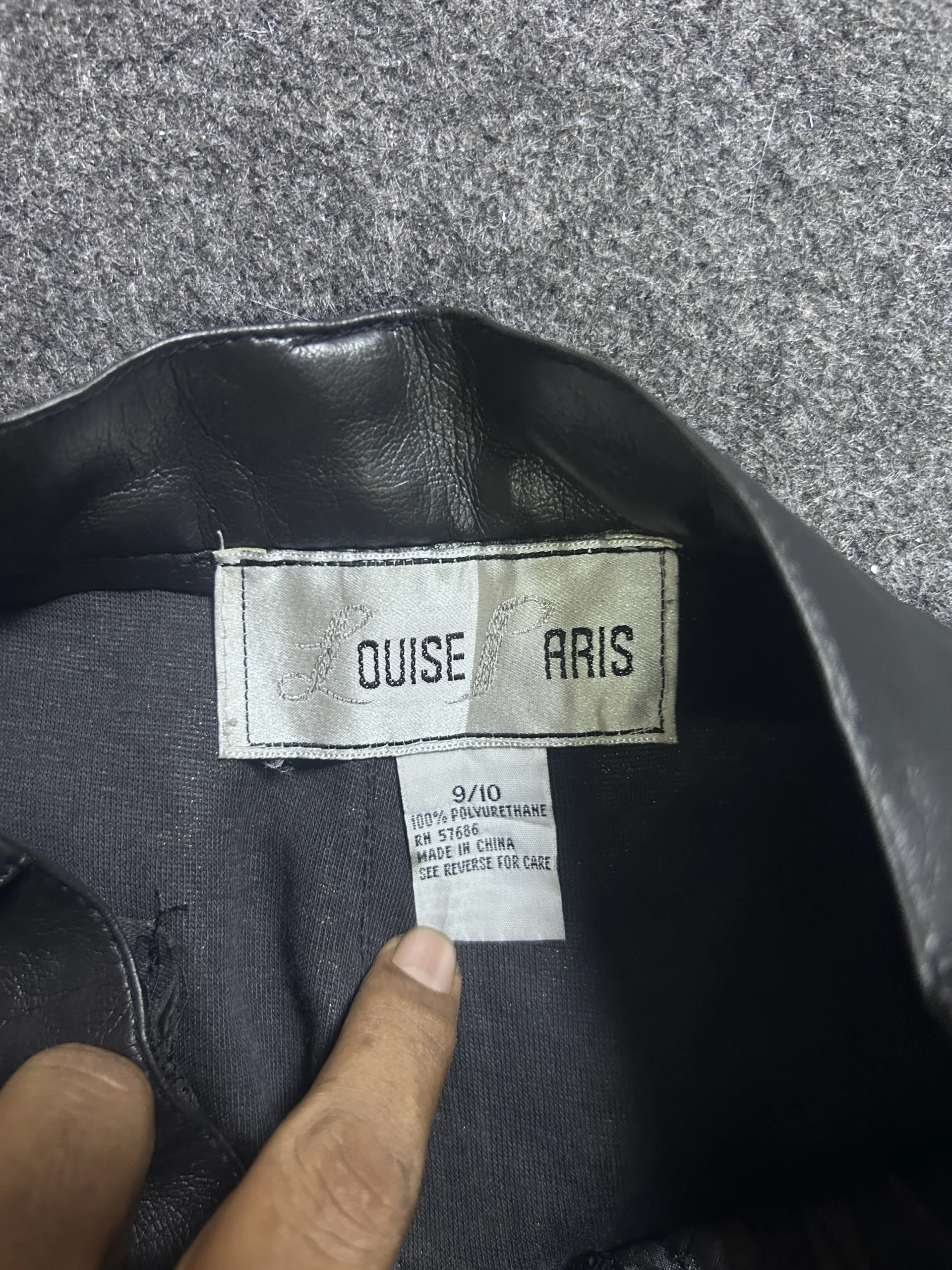 Black Faux Leather Pu Women'S Pants Straight | S 4 online thrift store india