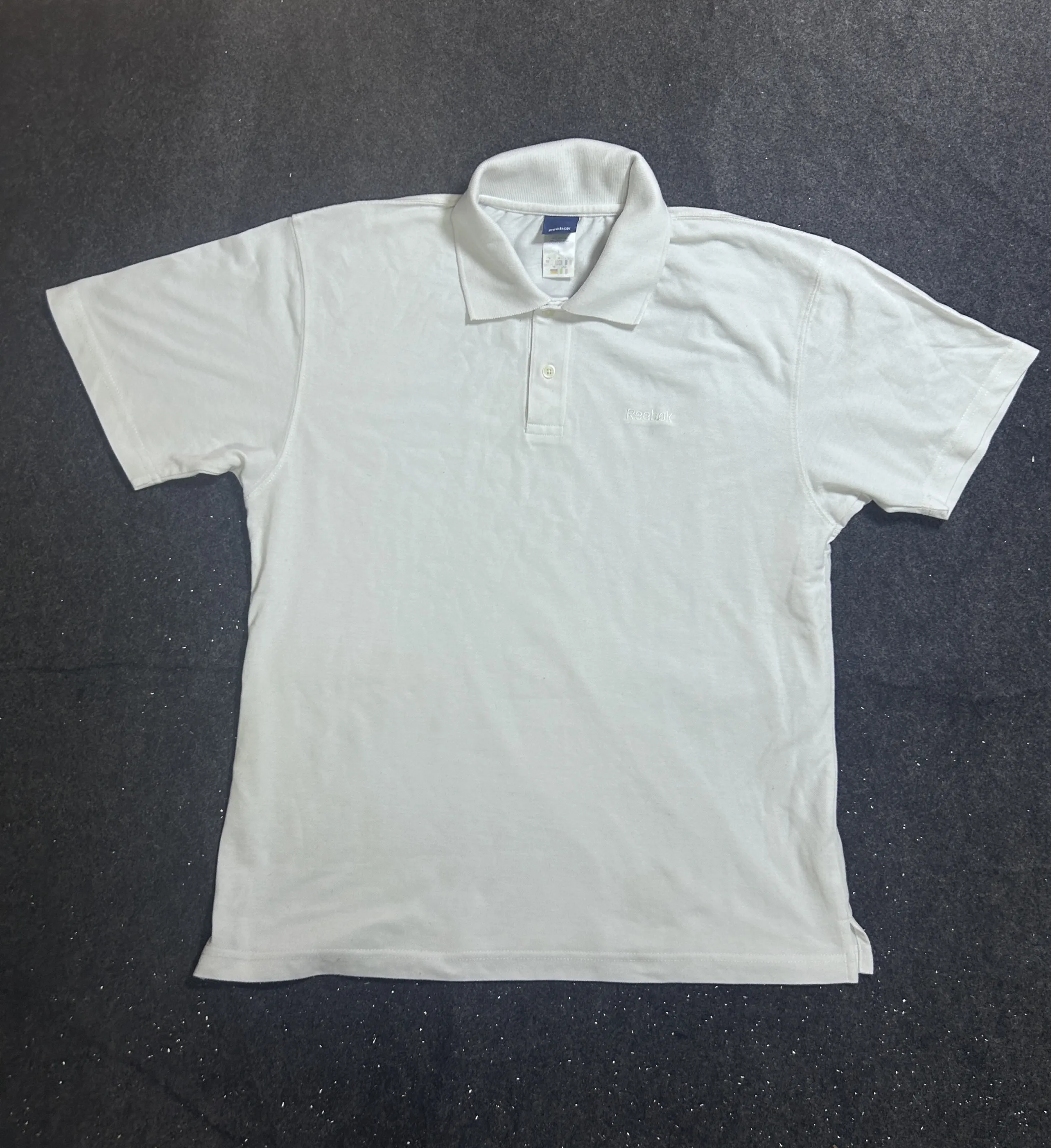 Reebok Vintage White Polo T-Shirt – L 1 Reebok polo shirts