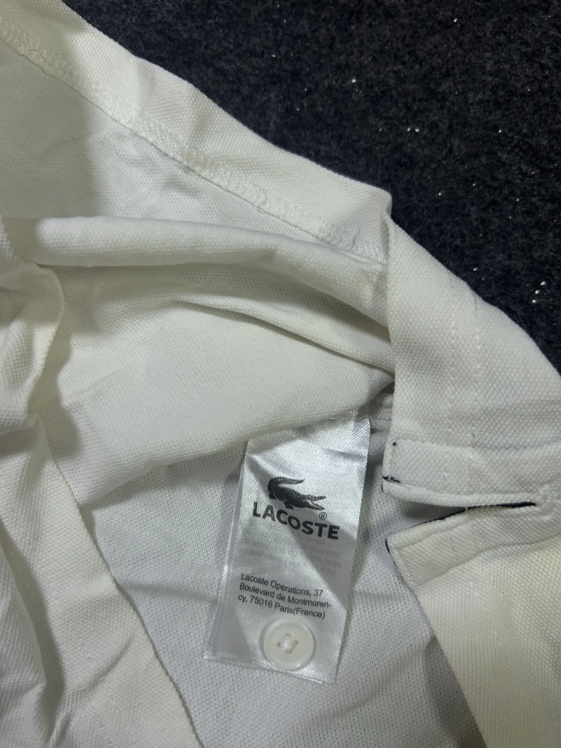 Lacoste Regular Fit White Polo T-Shirt | 100% Cotton | Men’s Fr 4 / Us M 4 Lacoste polo shirts