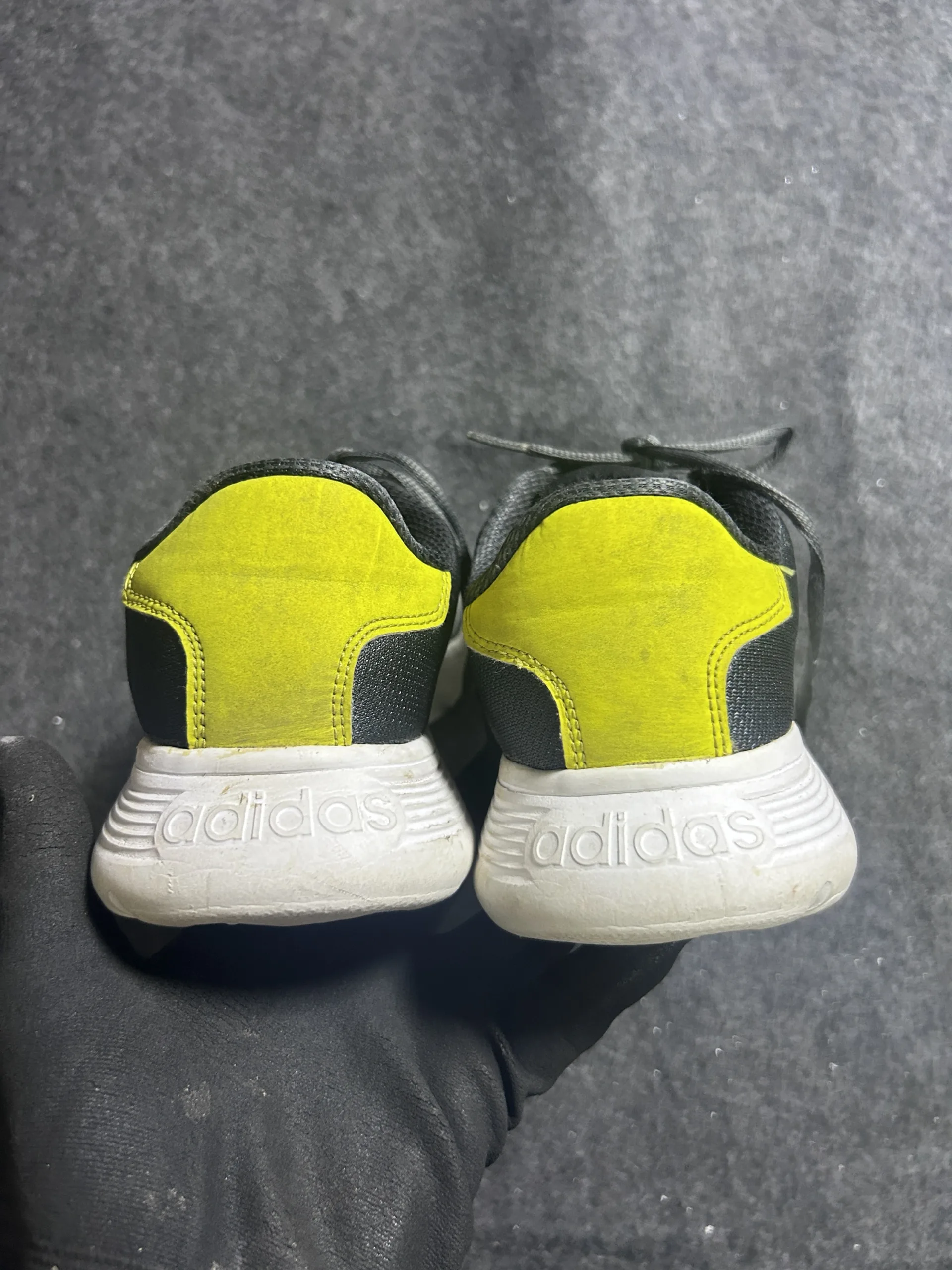 Adidas Elate Black &Amp; Yellow Running Sneakers Uk 7 3 Adidas sneakers