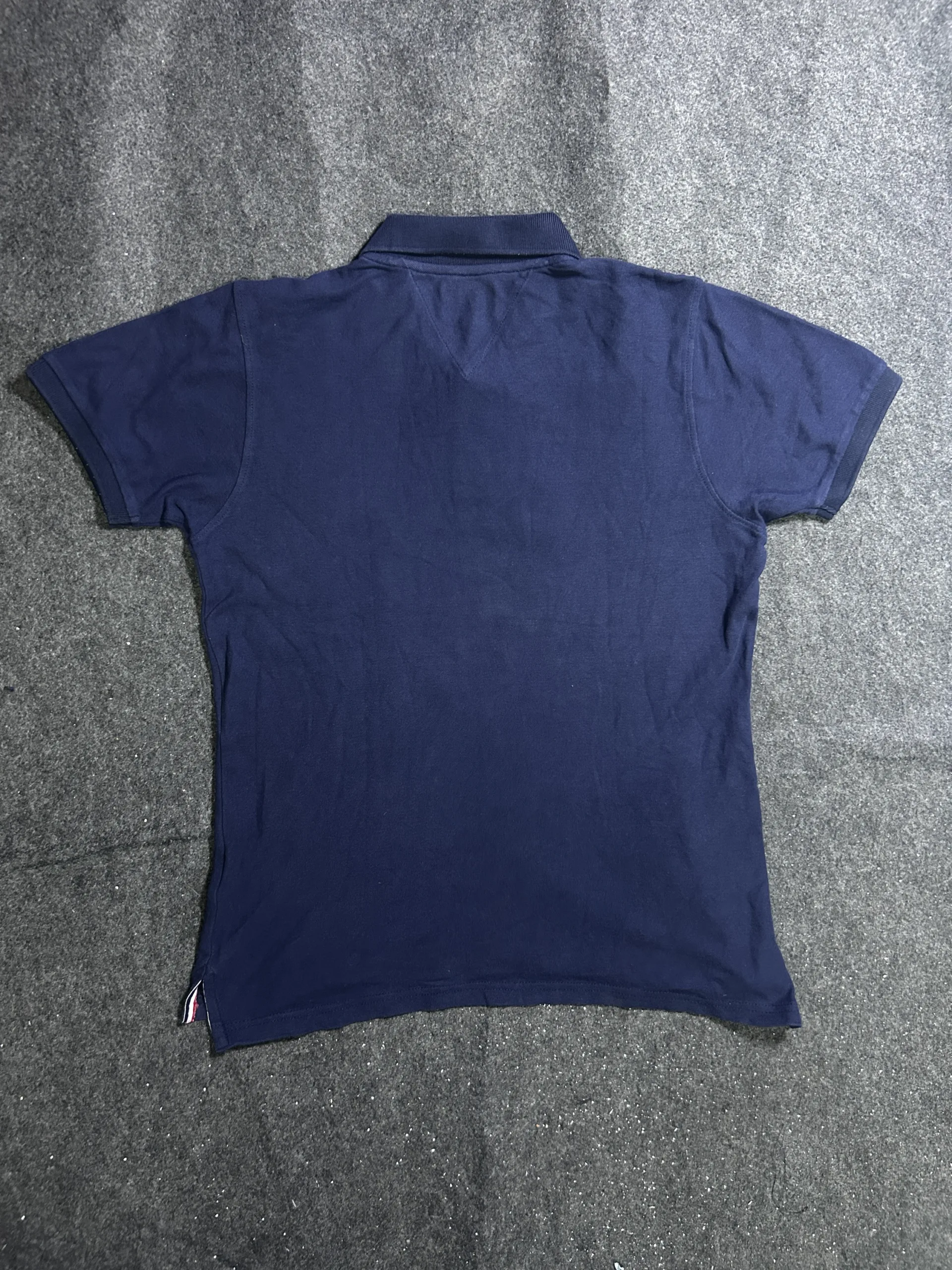 Tommy Hilfiger Denim Navy Blue Striped Logo Polo T-Shirt 2 thrift polo shirts india