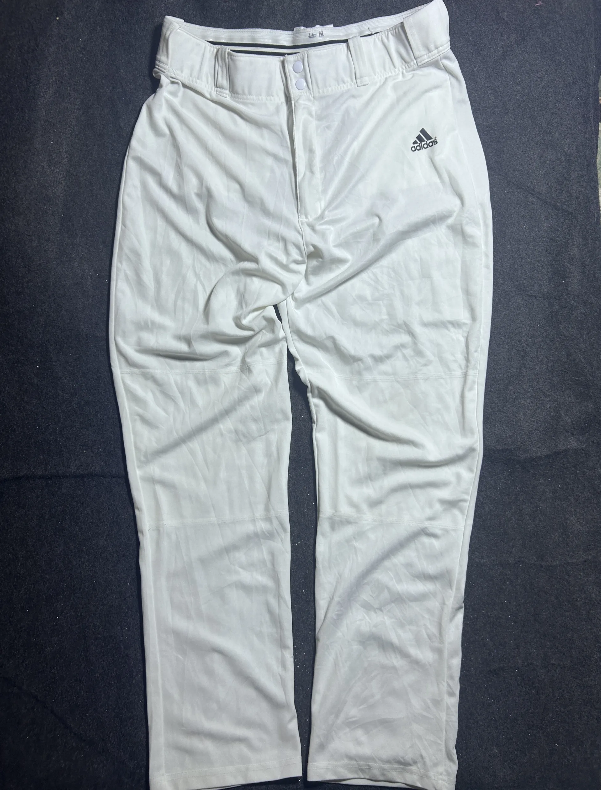 Adidas Climalite White Sports Pants – Men’s Polyester Athletic Trousers | Waist 36 1 online thrift store india