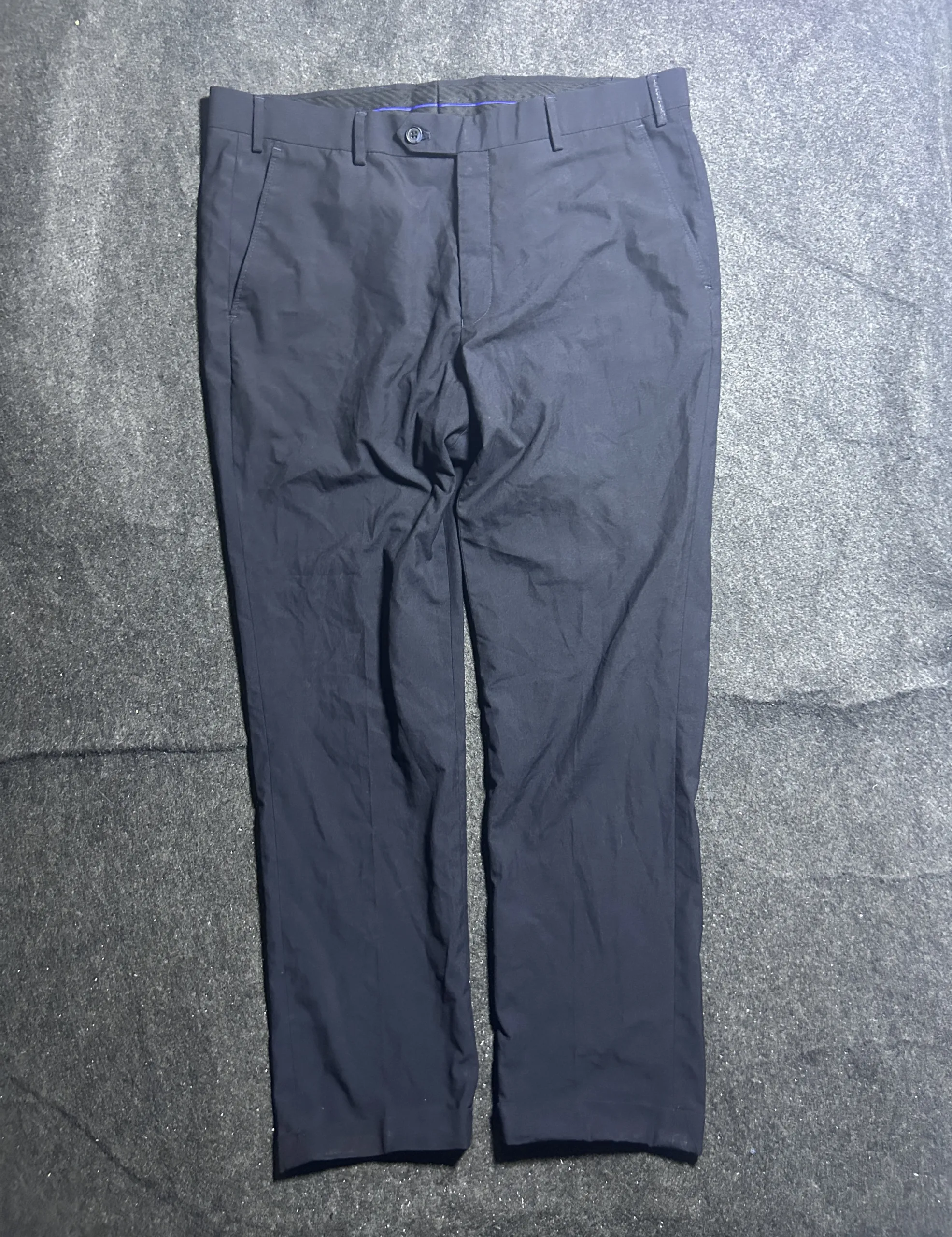 Park Avenue Neo Fit Navy Formal Trousers Office Wear | Waist 35 1 online thrift store india
