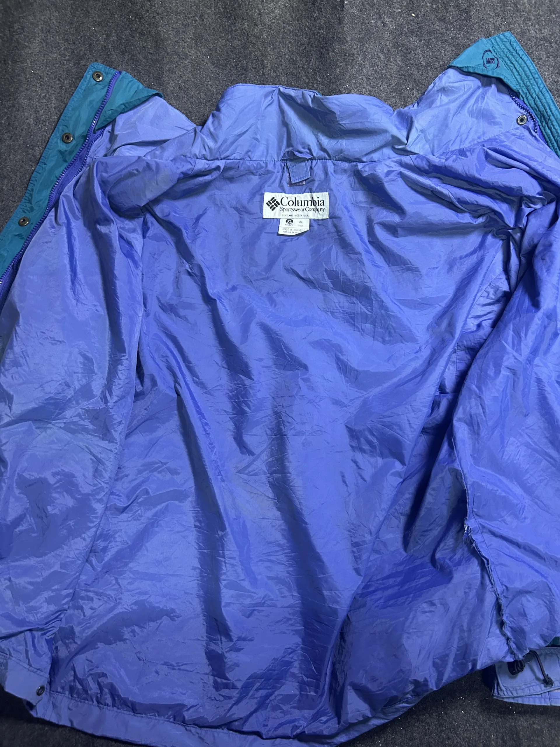 Vintage Columbia Women’s Waterproof Windbreaker Jacket Blue 3Xl 3 Columbia windbreakers