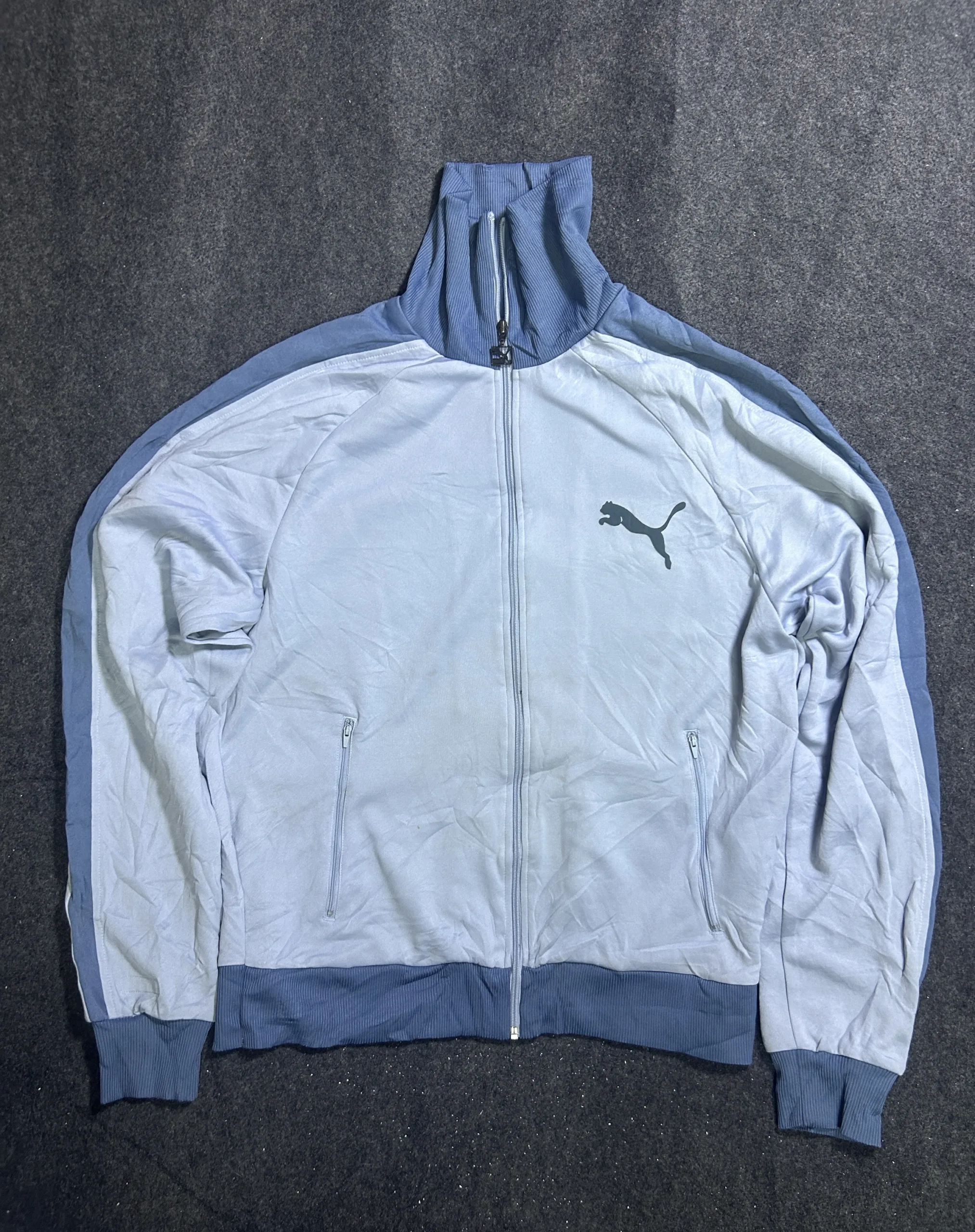 Puma Vintage Track Jacket Blue &Amp; White | L 1 Puma jackets