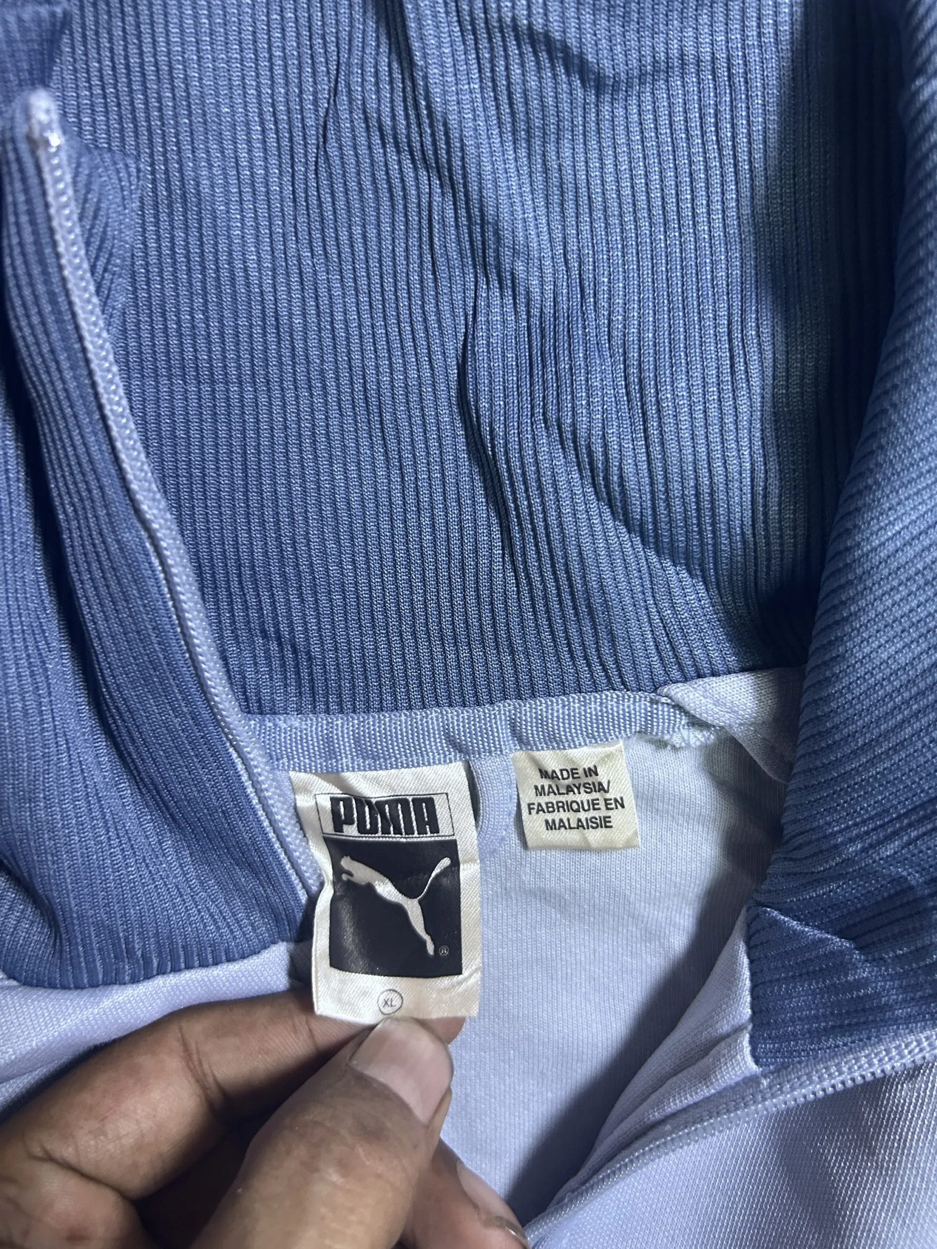 Puma Vintage Track Jacket Blue &Amp; White | L 6 Puma jackets