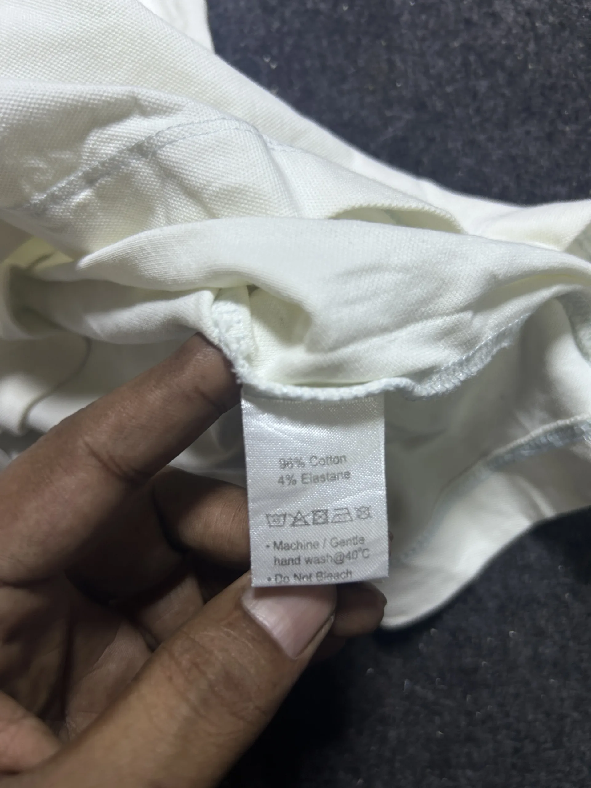 Lacoste Classic Fit White Polo T-Shirt – Men’s Size M