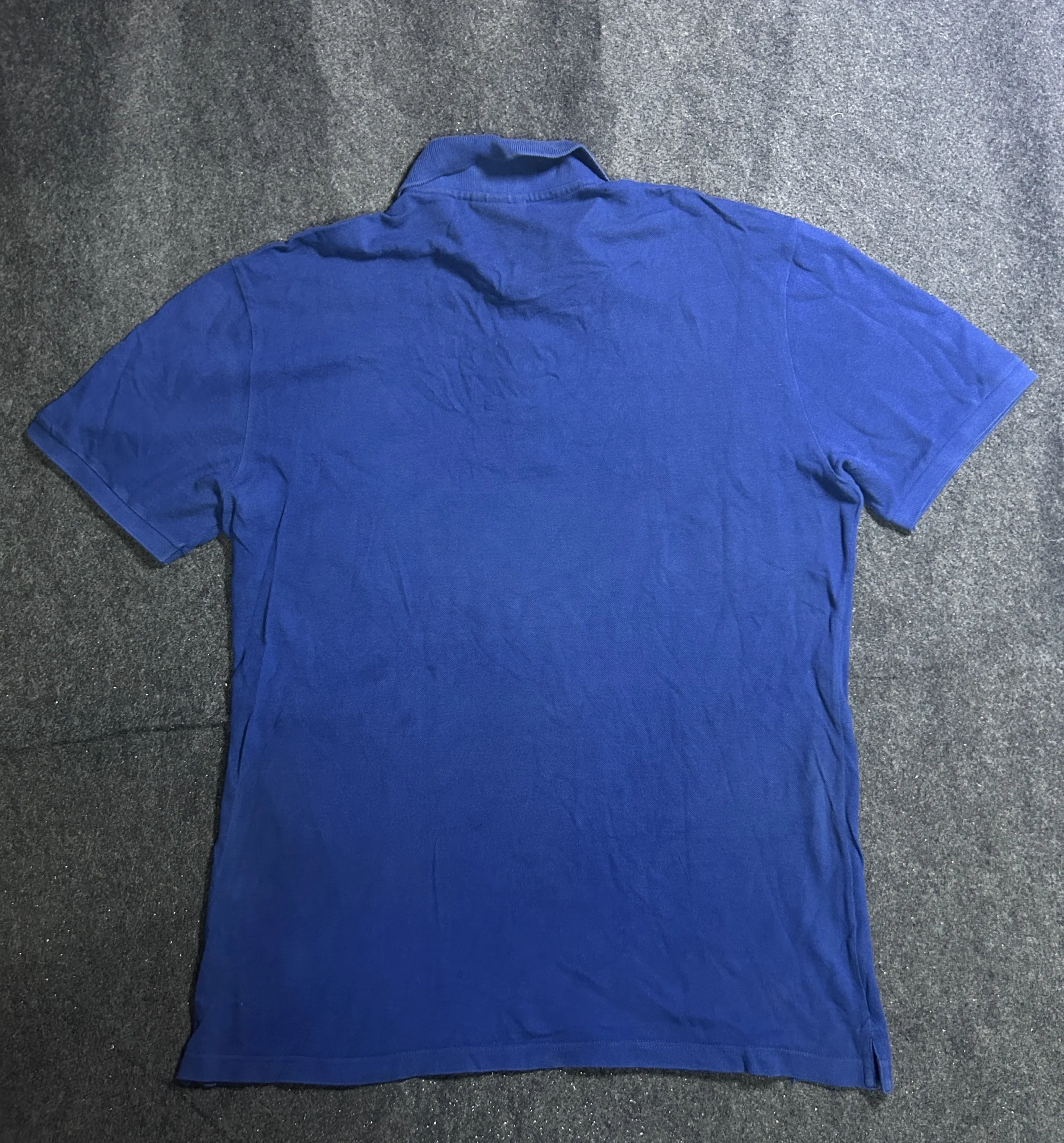 Lacoste Blue Slim Fit Polo Shirt – Classic Croc Logo | M