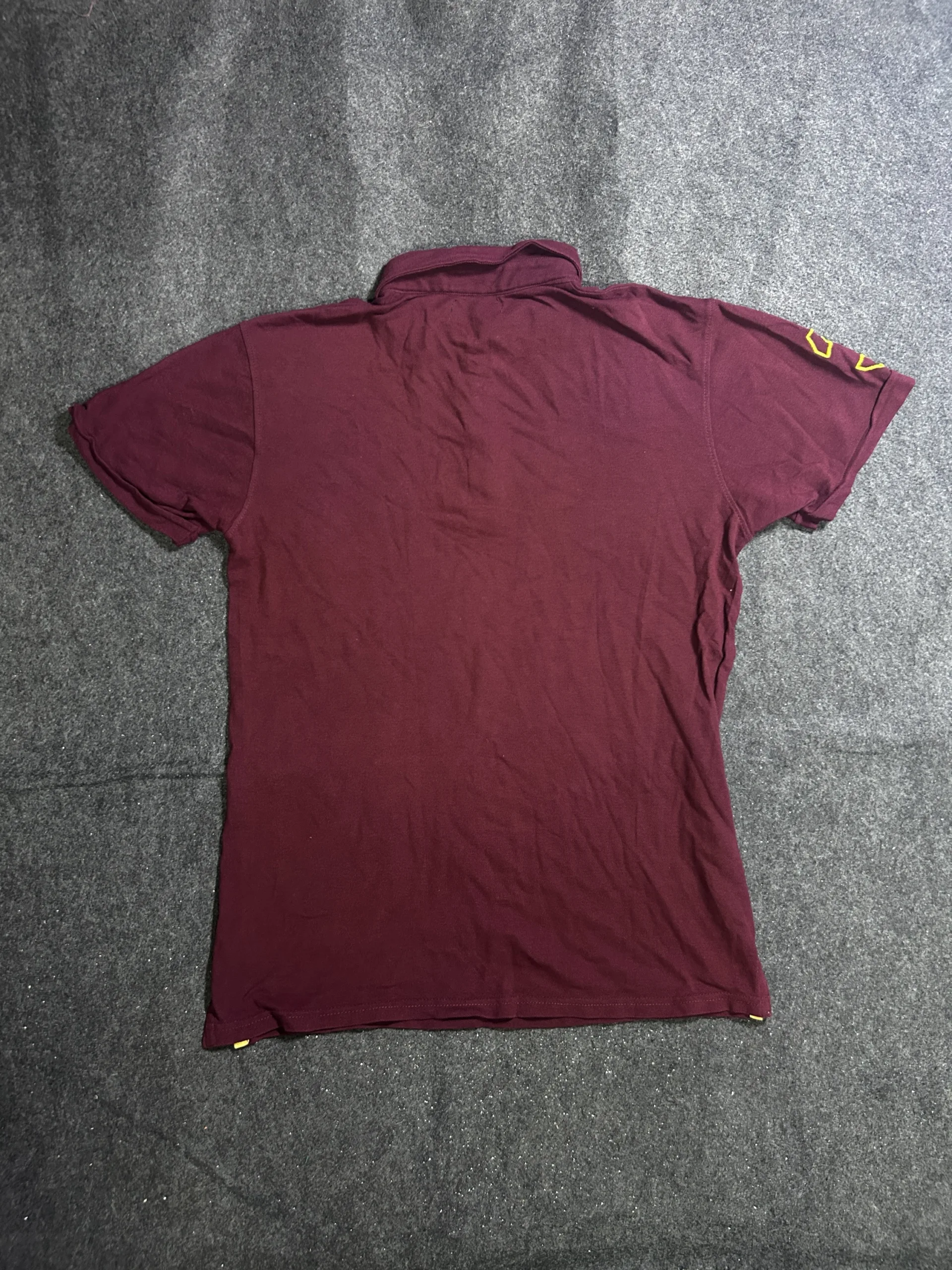 Polo Ralph Lauren Burgundy Yellow Pony Polo Shirt – Men’s M