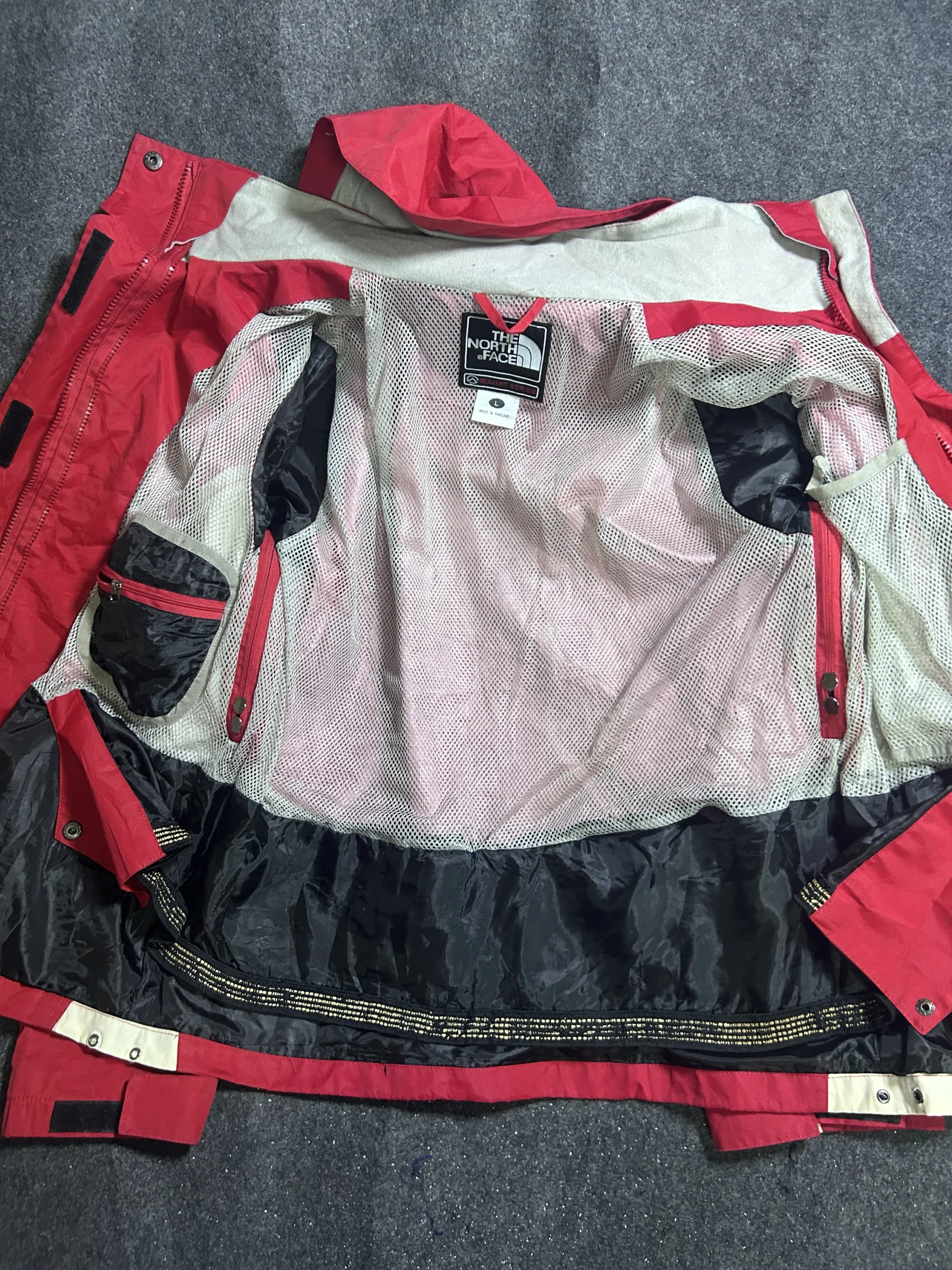 The North Face Summit Series Gore-Tex Xcr Vintage Jacket Red Technical Waterproof Shell | L 4 The North Face jackets