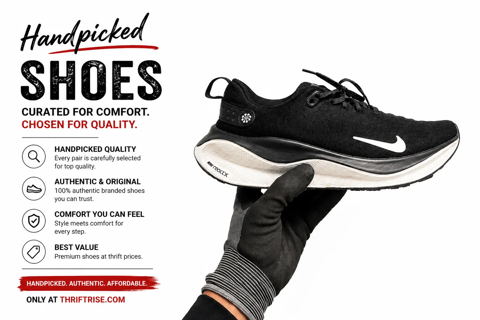 thrift rise shoes