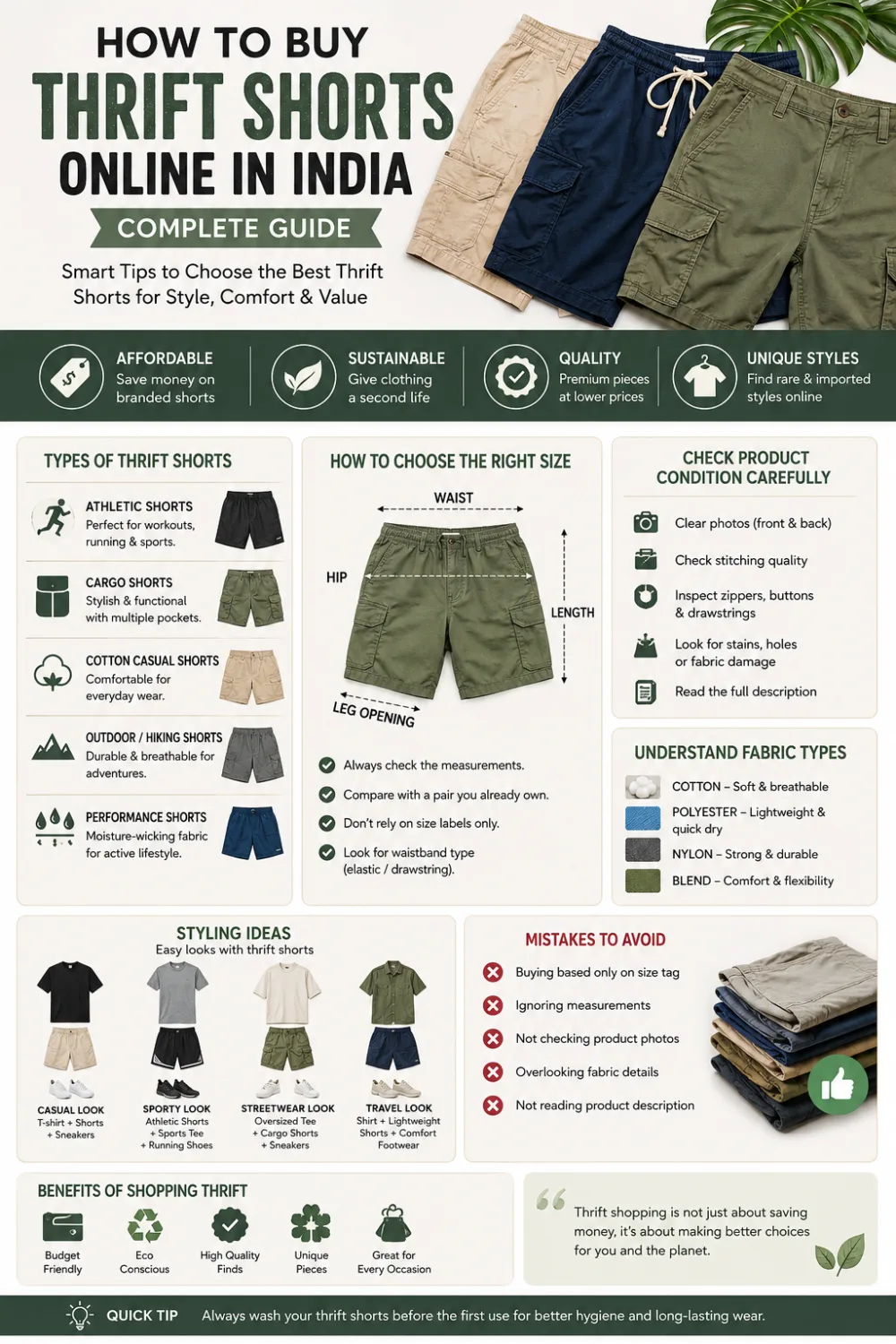 How To Buy Thrift Shorts Online In India (Complete Guide) 2 thrift shorts